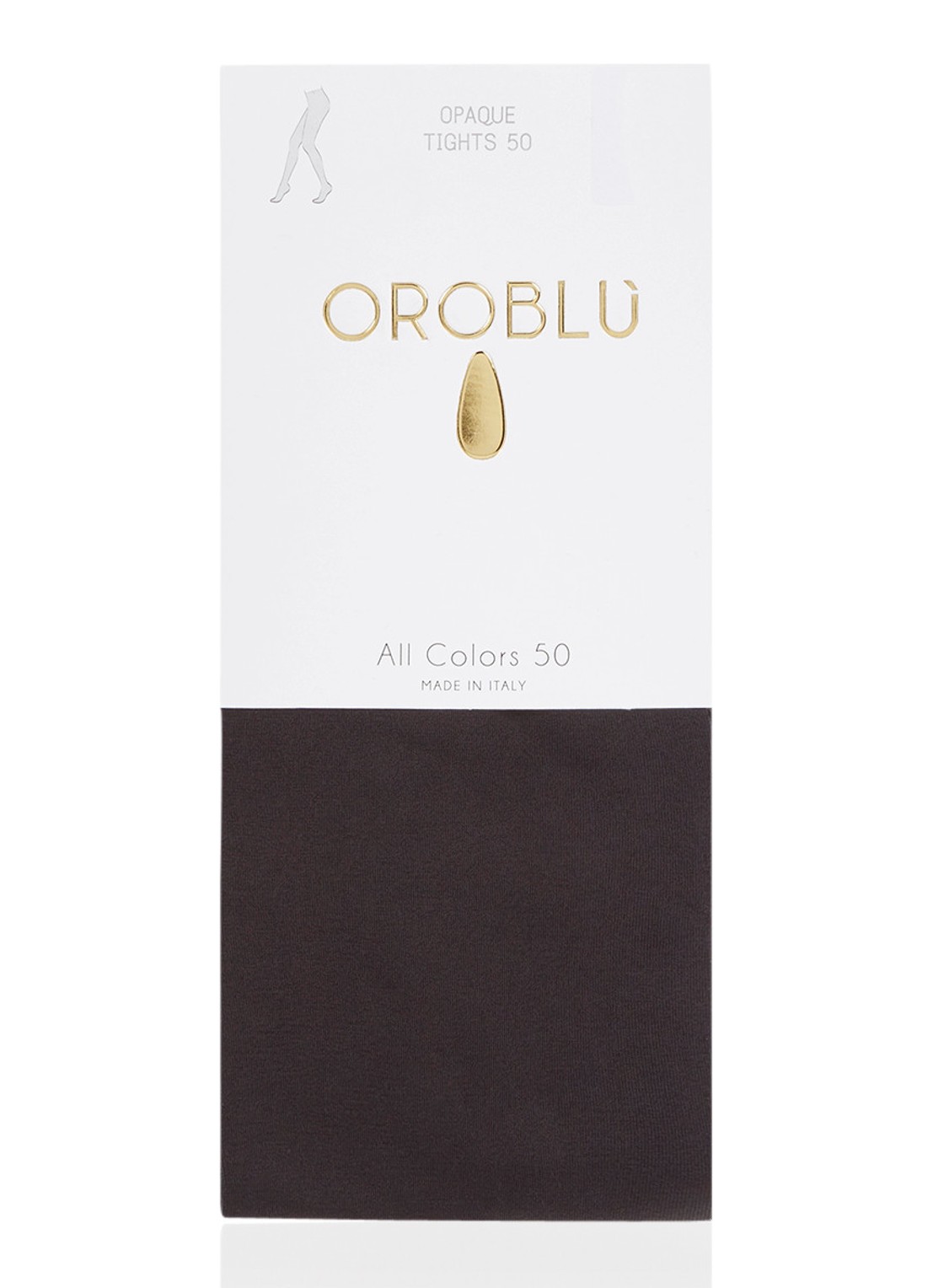Oroblu All Colours panty in 50 denier black - voorkant zwart