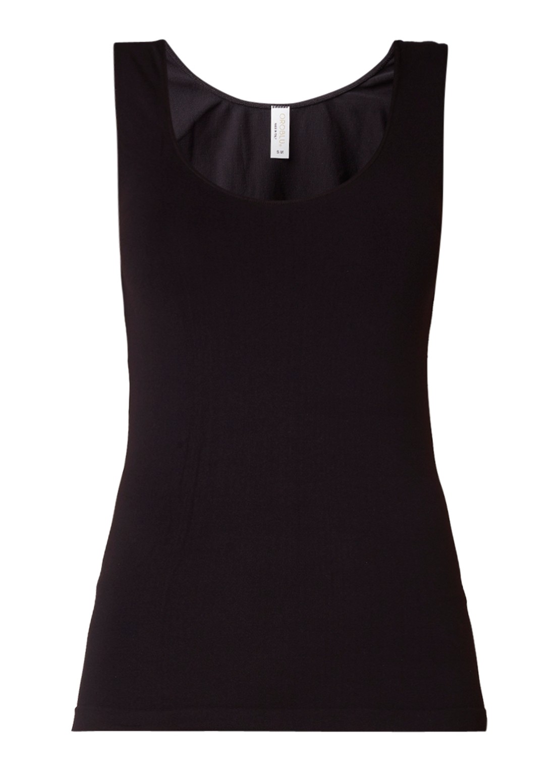 Oroblu Caracao singlet met ronde hals - voorkant 2 zwart