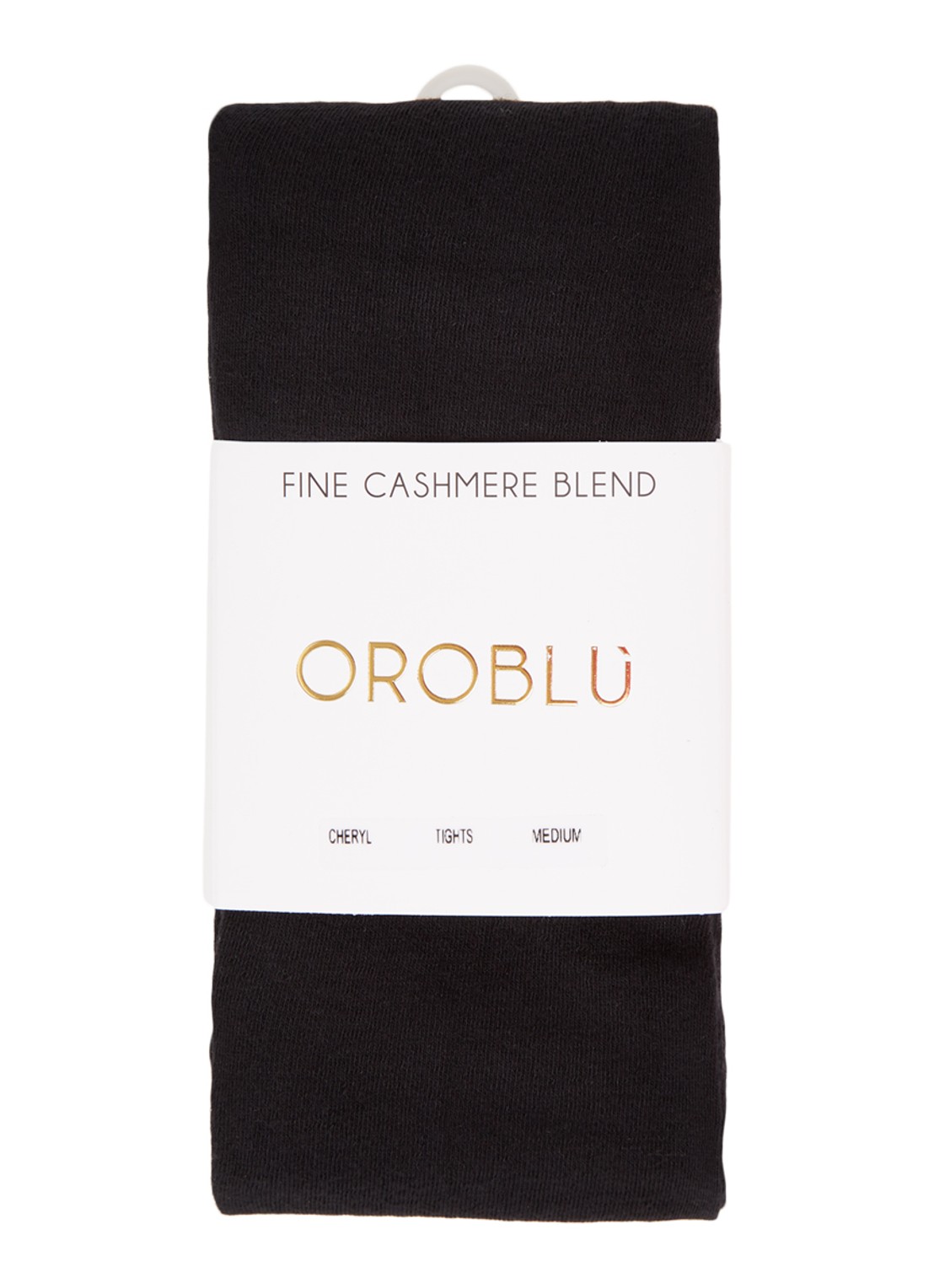 Oroblu Cheryl maillot in kasjmierblend - voorkant zwart