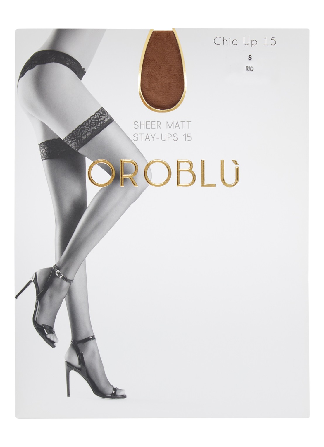 Oroblu Chic hold-ups in 15 denier  - voorkant 2 lever