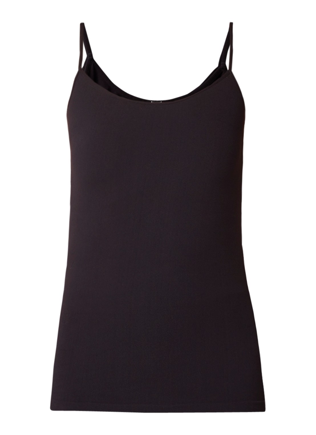 Oroblu Dolcevita Caraco mouwloos singlet - voorkant 2 zwart