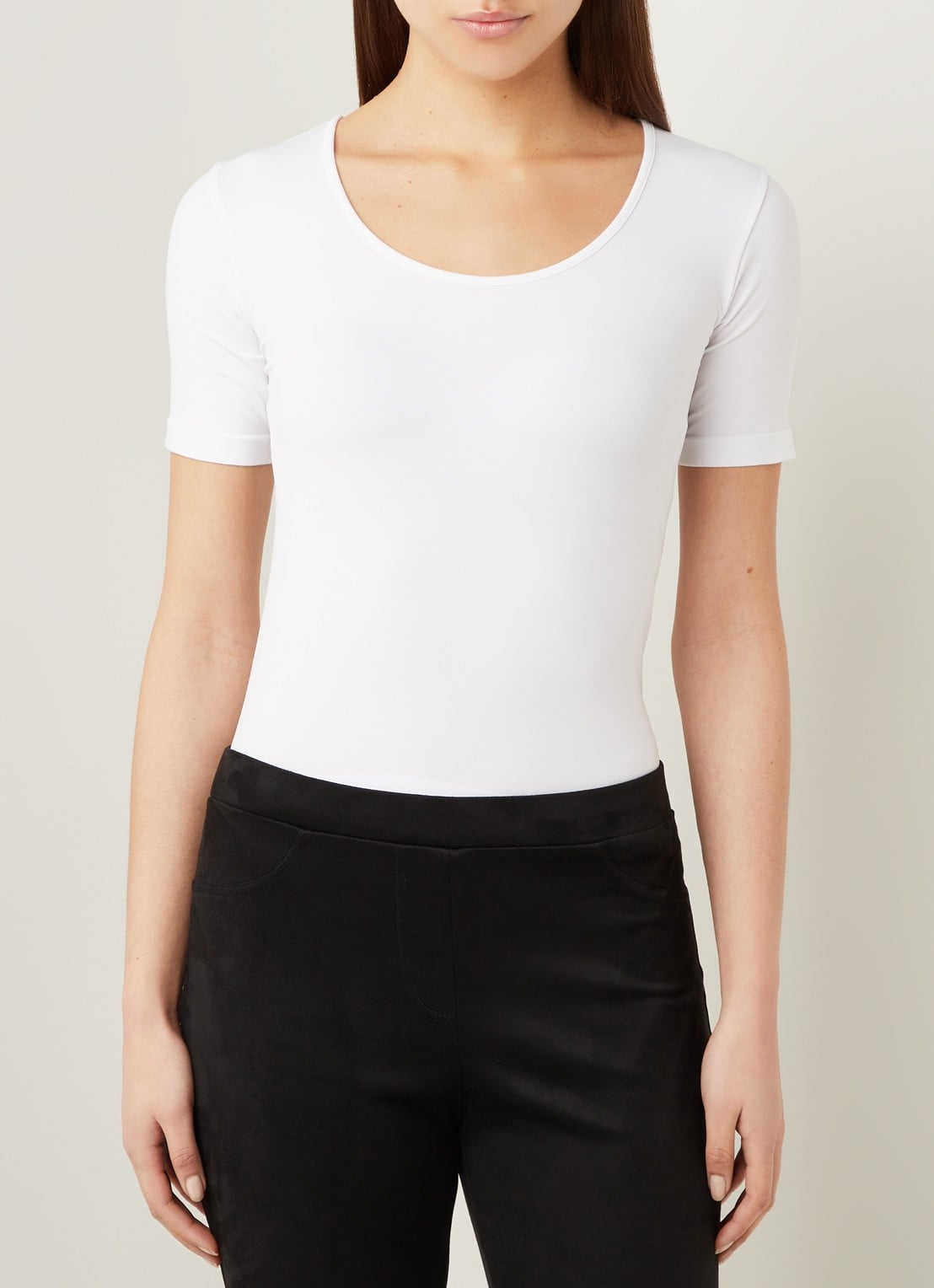Oroblu Dolcevita Microfibre T-shirt - detail 4 wit