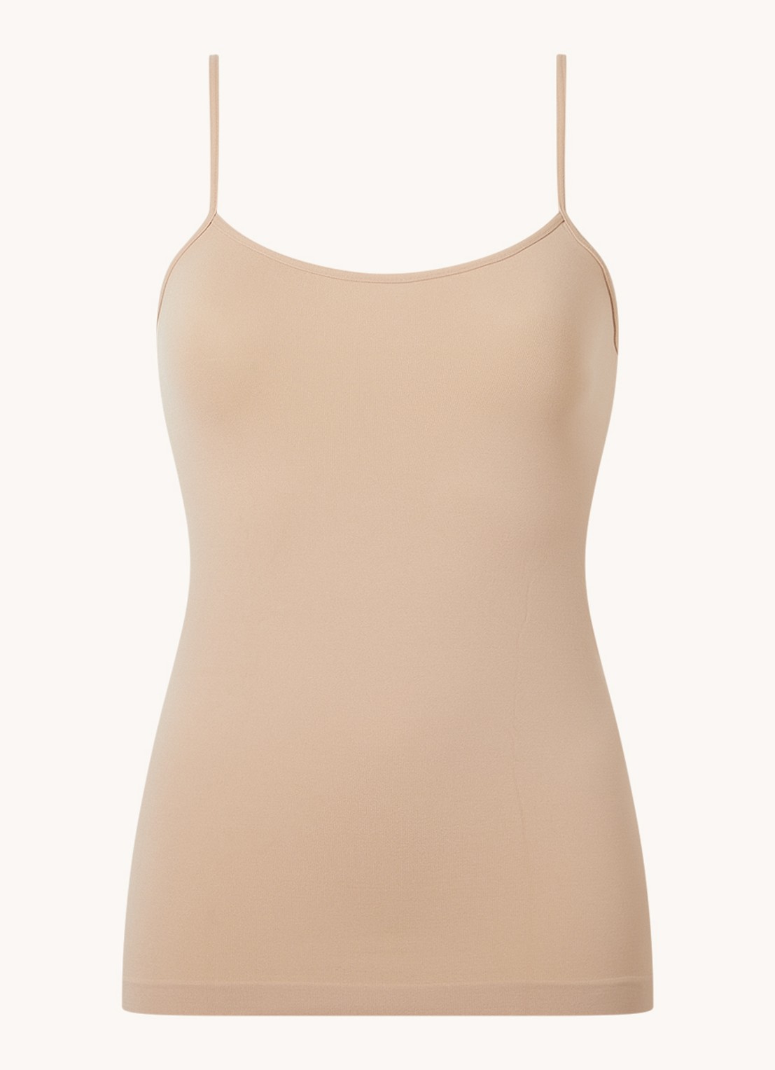 Oroblu Dolcevita top met spaghettibandjes - voorkant donkerbeige
