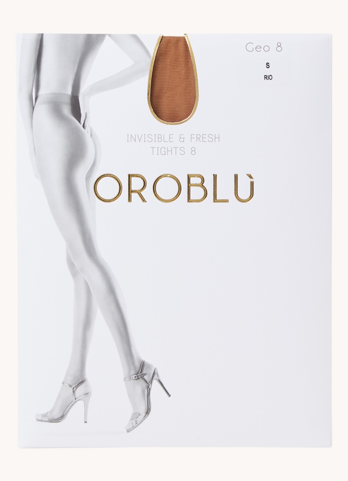 Oroblu Geo panty in 8 denier  - voorkant lever