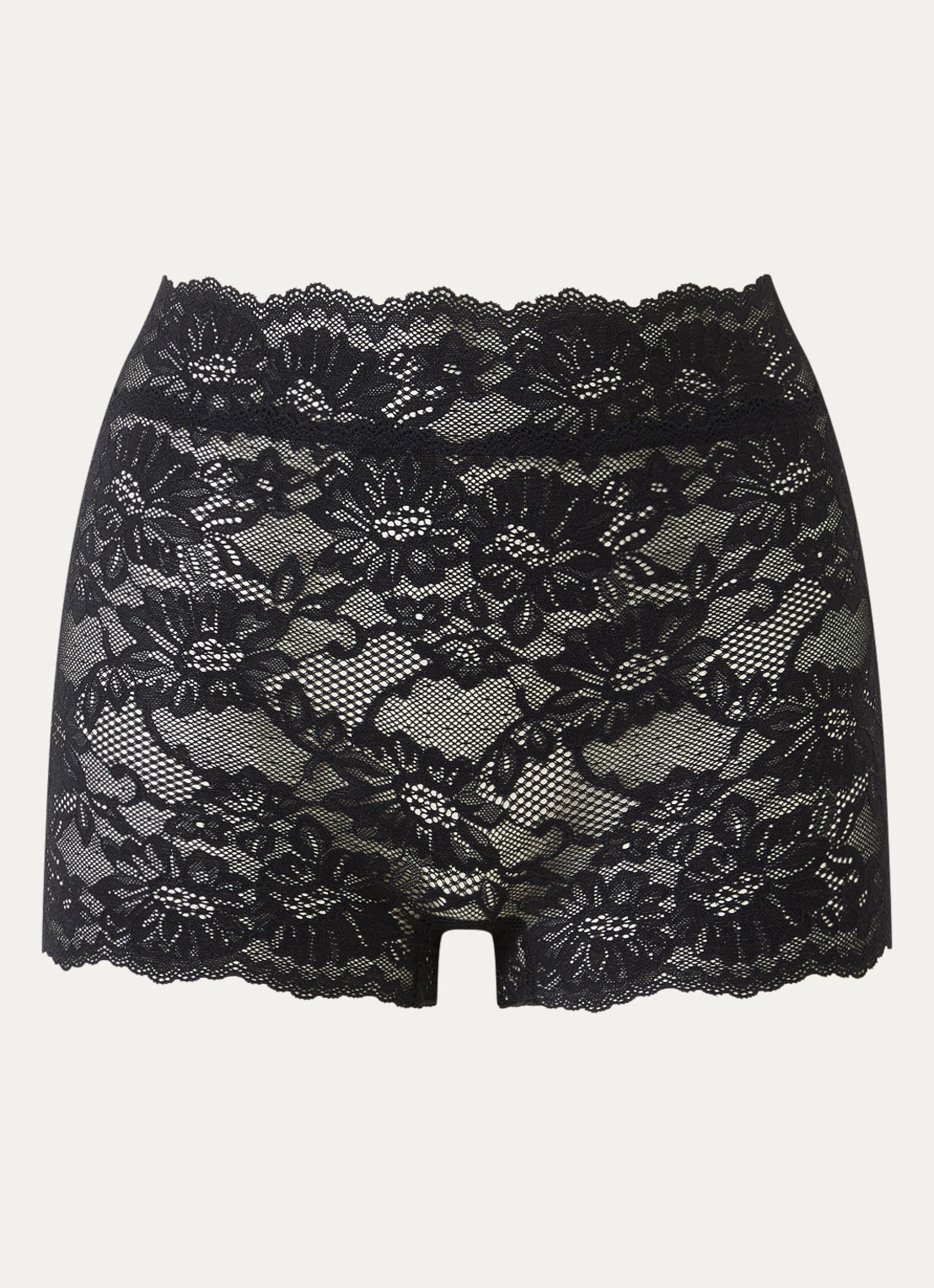 Oroblu High waisted slip van kant - voorkant 4 zwart