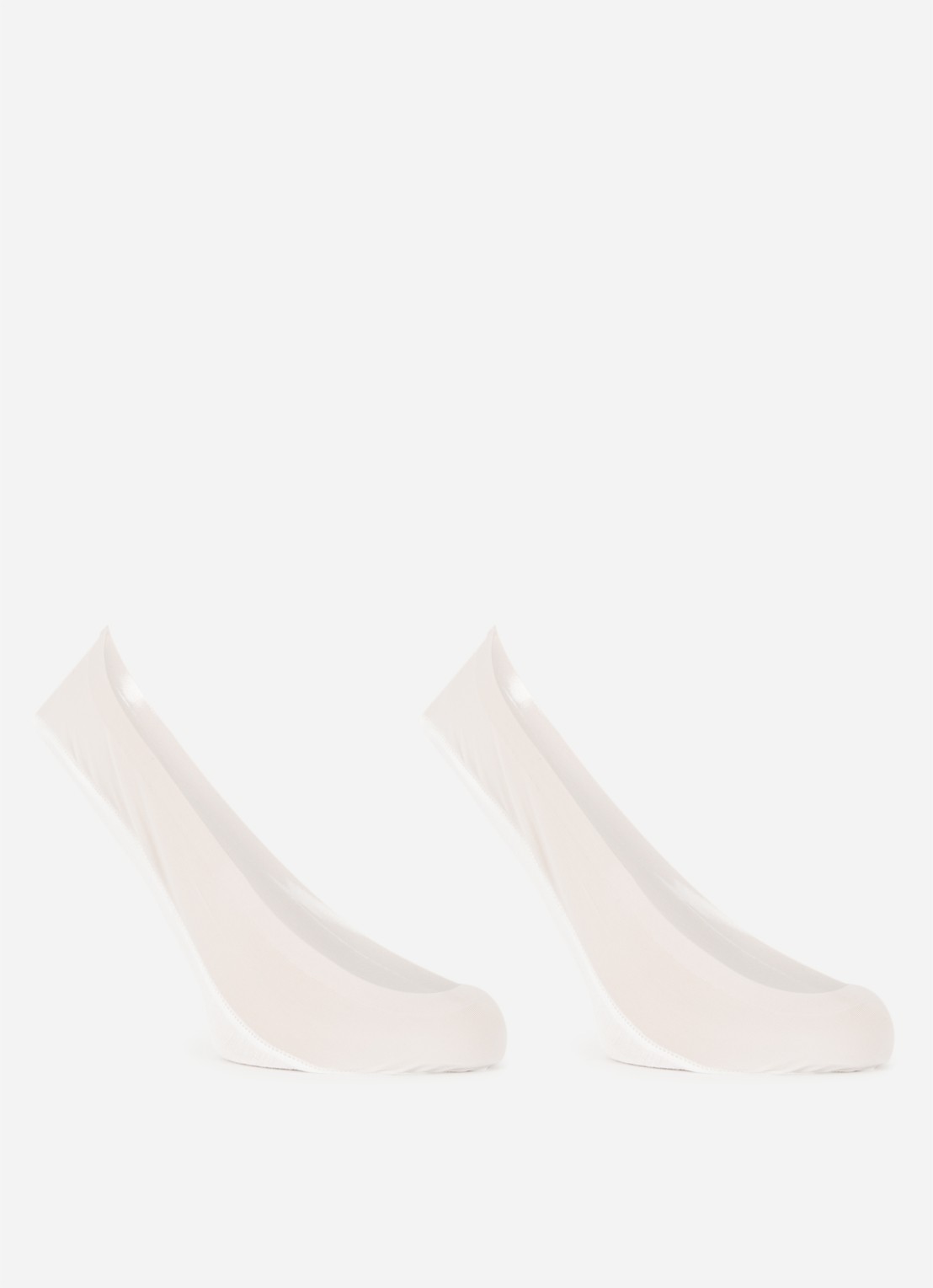 Oroblu Invisible kousenvoetje in 2-pack - voorkant 2 gebroken wit