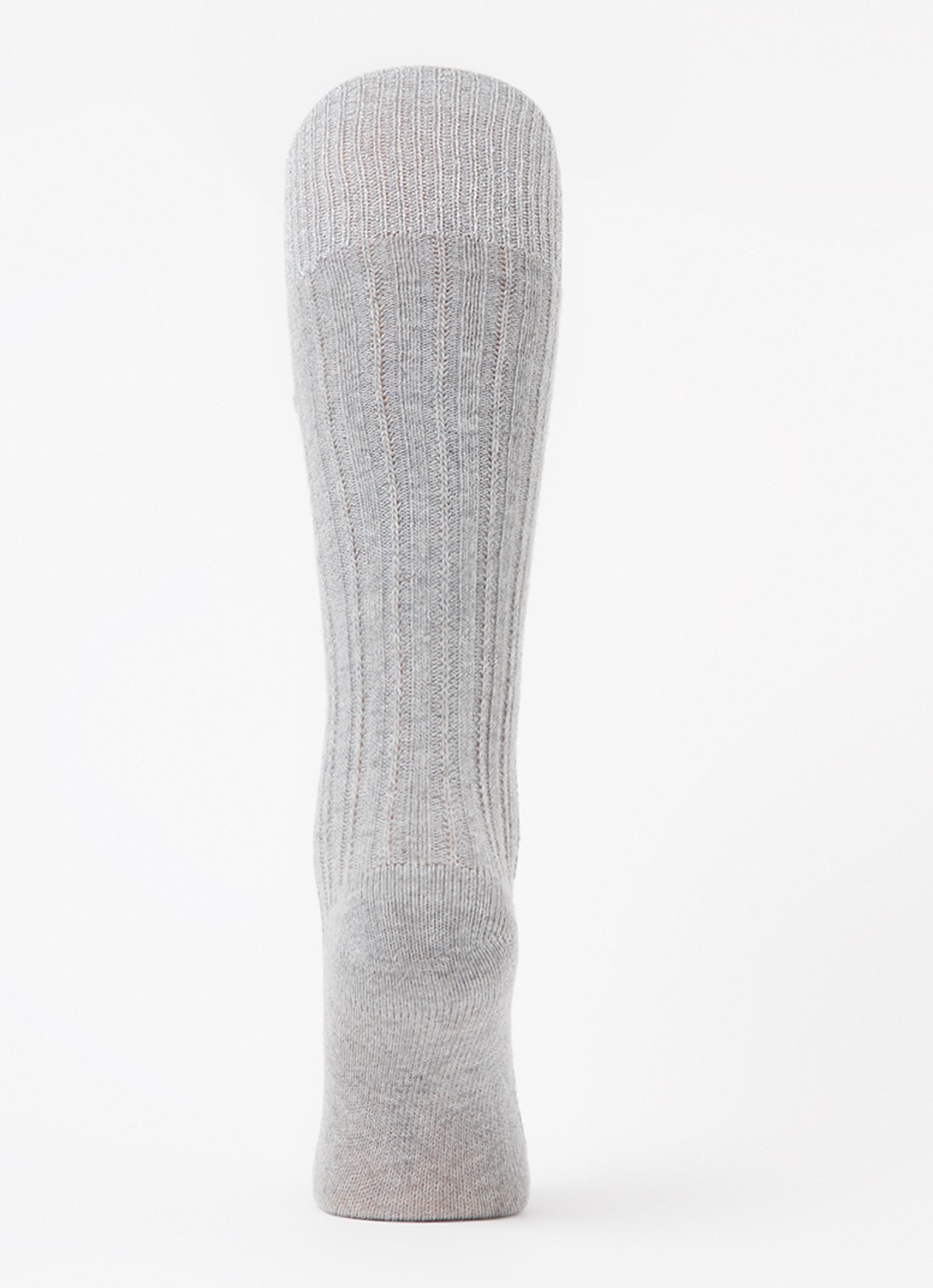 Oroblu Jasmine kniekousen in alpaca wolblend met glitter - voorkant 3 grijsmele