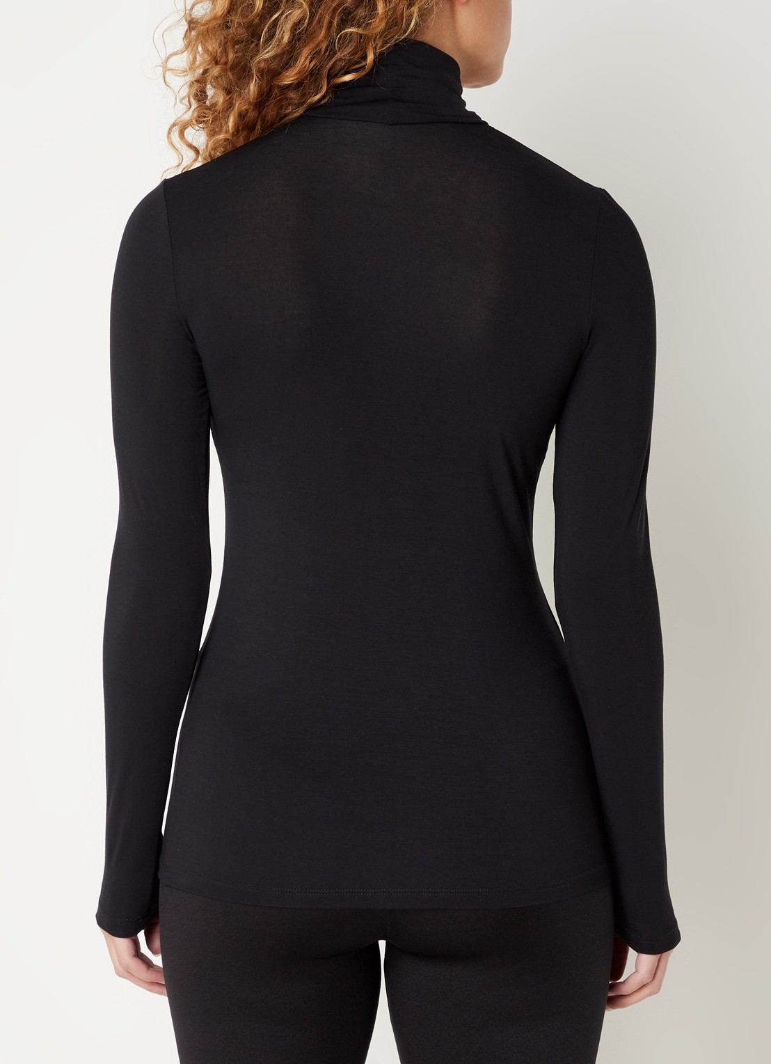 Oroblu Longsleeve met col - achterkant 4 zwart
