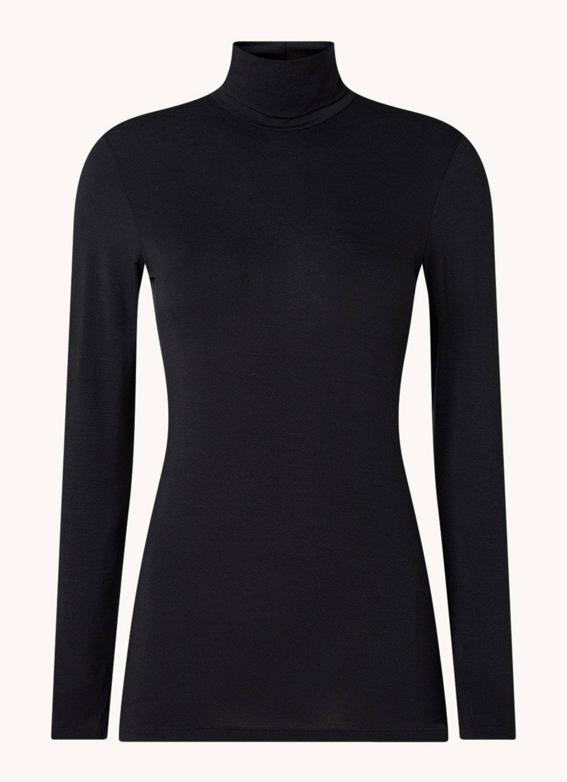Oroblu Longsleeve met col - voorkant zwart