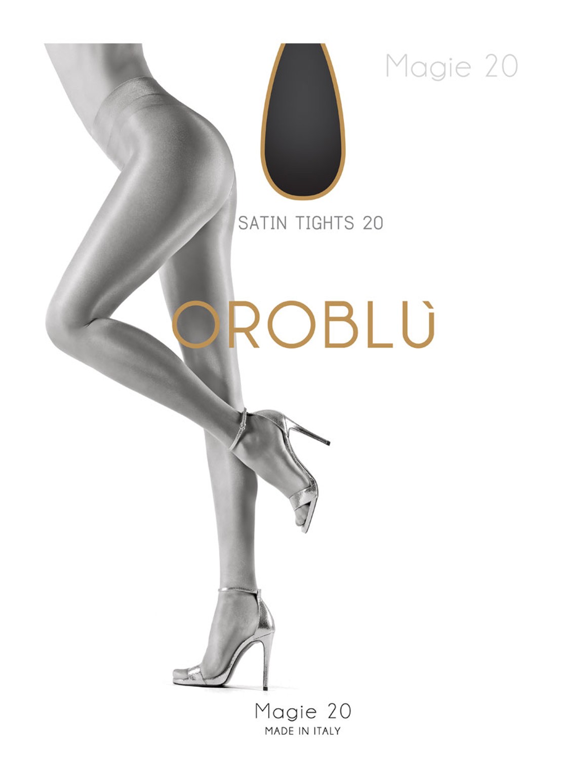 Oroblu Magie panty in 20 denier - voorkant 2 indigo