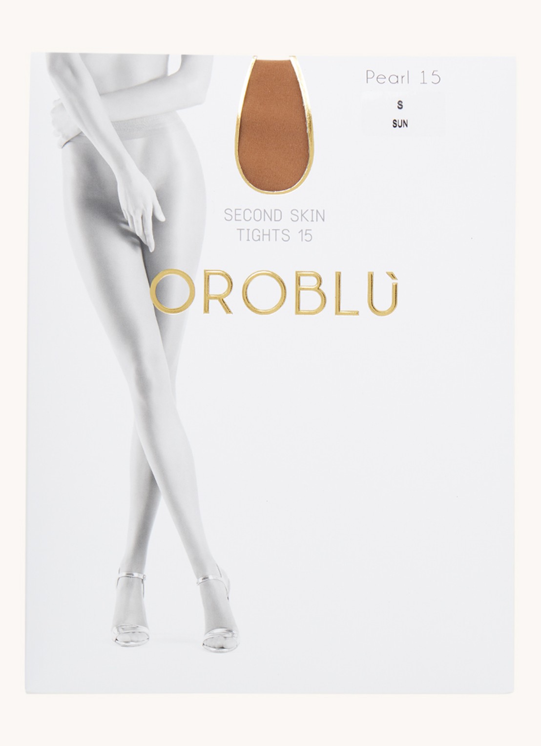 Oroblu Pearl panty in 15 denier - voorkant 2 creme