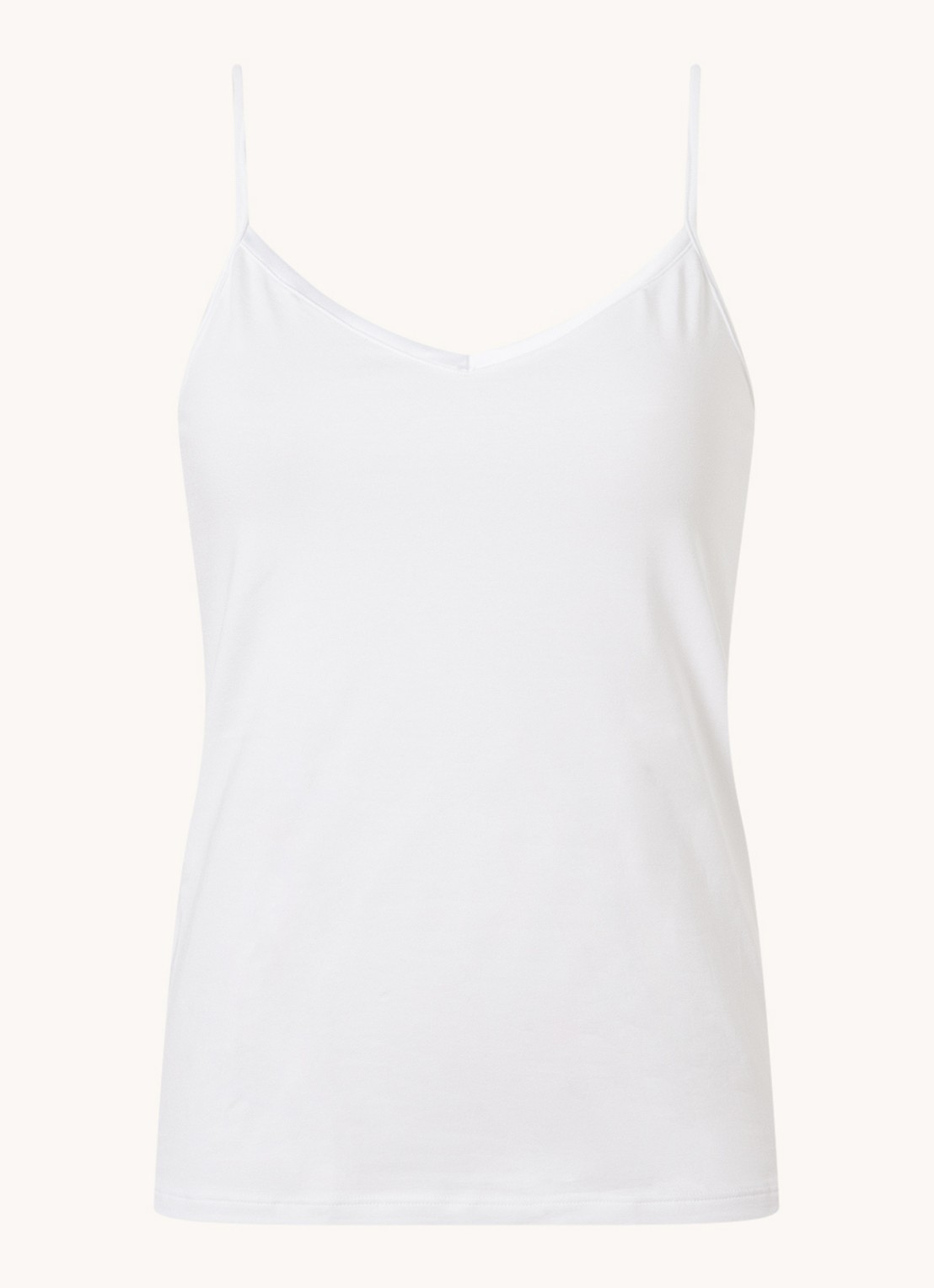 Oroblu Perfect Line top met spaghettibandjes - voorkant wit