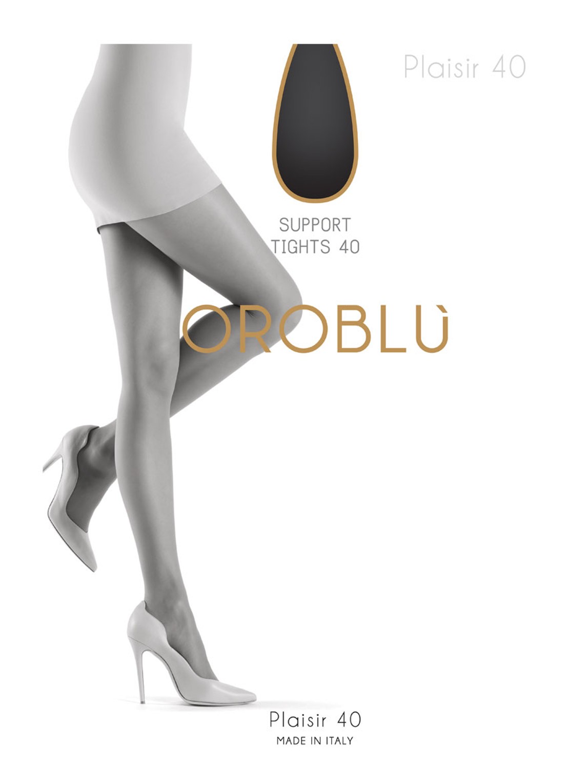 Oroblu Plaisir panty in 40 denier - voorkant 2 hazelnootbruin
