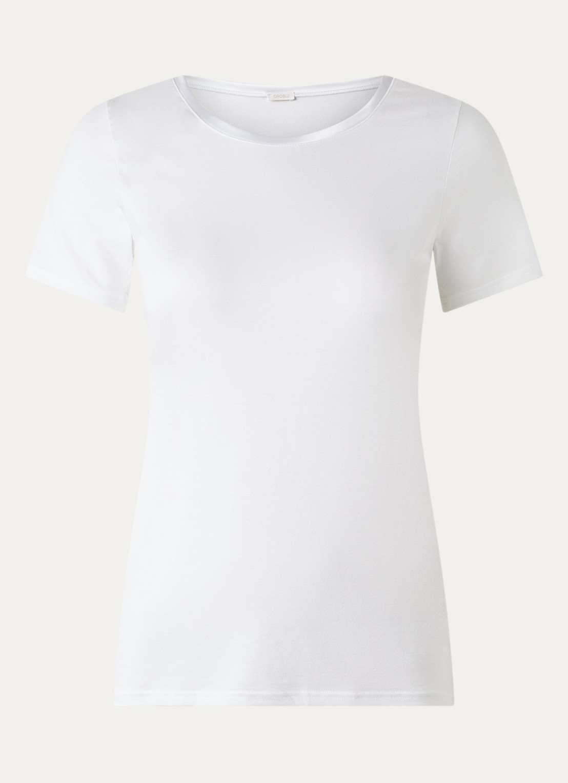 Oroblu Pyjamatop met ronde hals - voorkant 2 wit