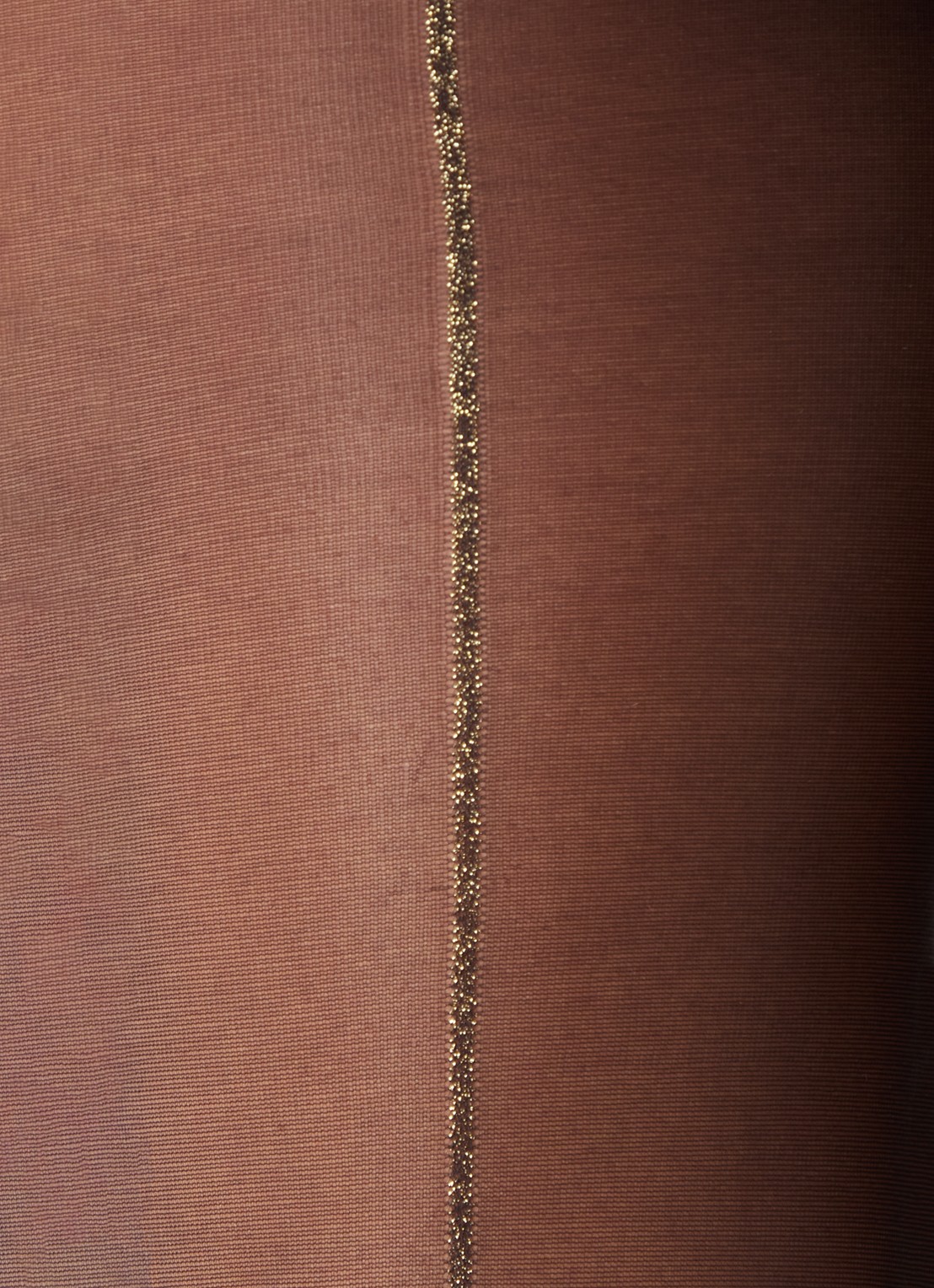 Oroblu Riga Lix naadpanty in 20 denier met siernaad van lurex - detail goud