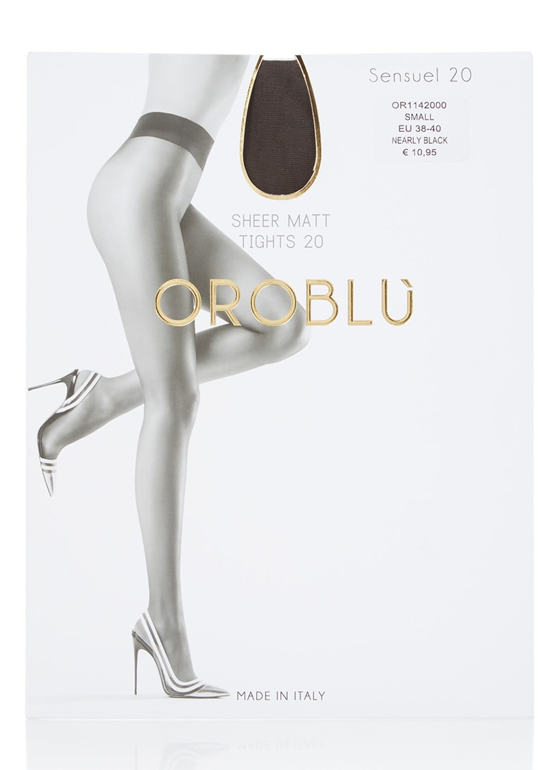 Oroblu Sensuel panty in 20 denier - voorkant antraciet
