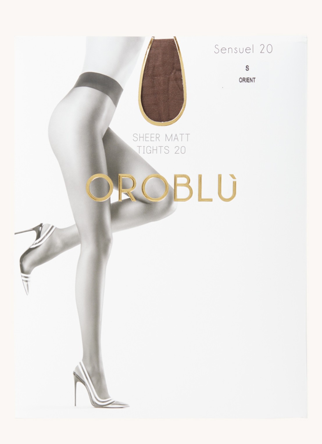 Oroblu Sensuel panty in 20 denier - voorkant bruin