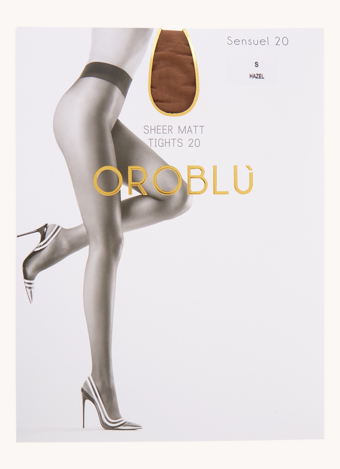 Oroblu Sensuel panty in 20 denier - voorkant 3 lichtbruin