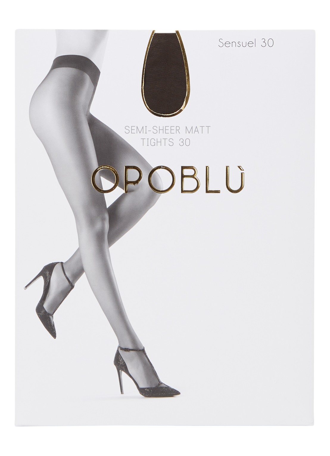 Oroblu Sensuel panty in 30 denier brown - voorkant bruin