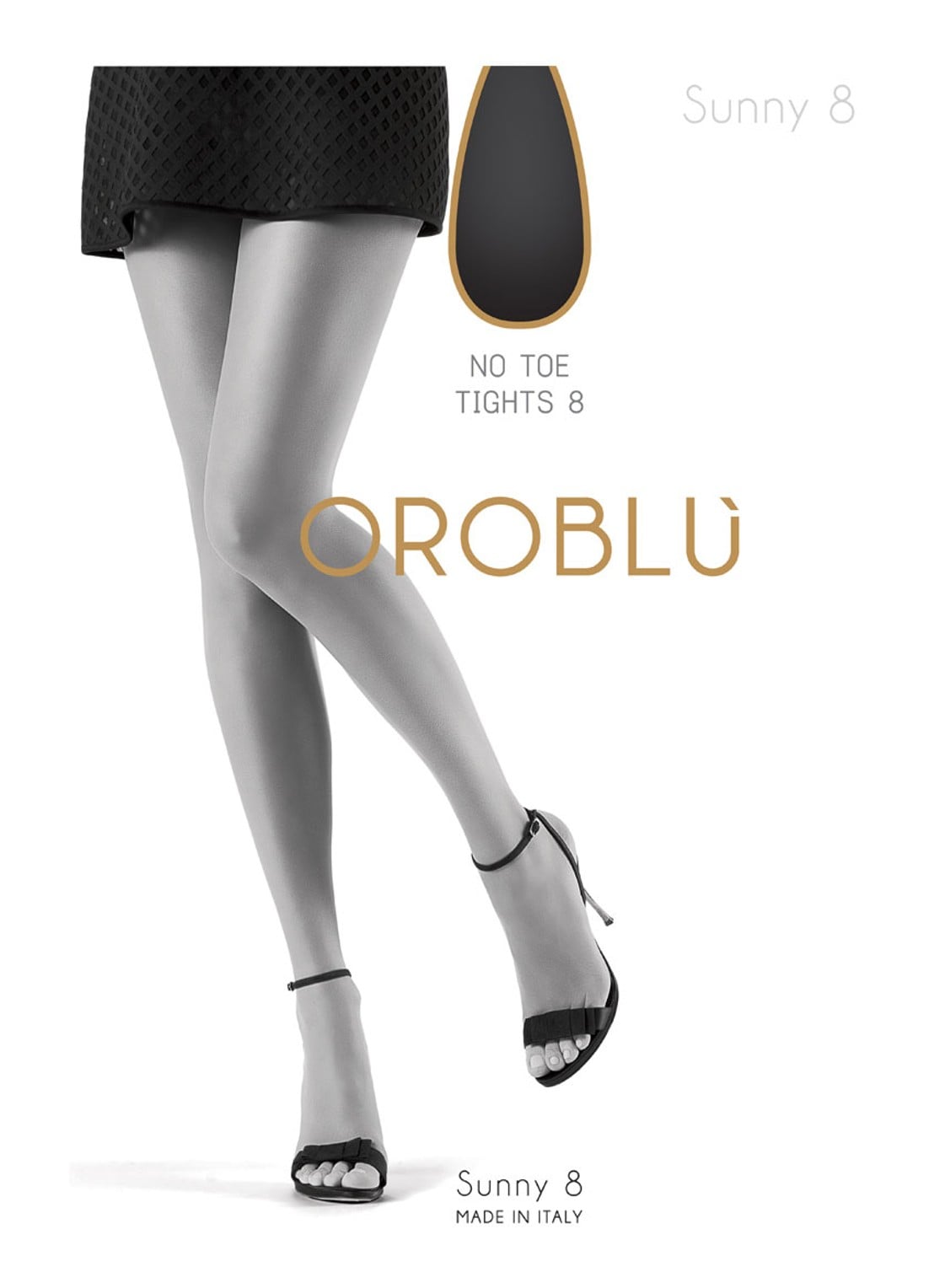 Oroblu Sunny panty in 8 denier - voorkant 3 donkerbeige