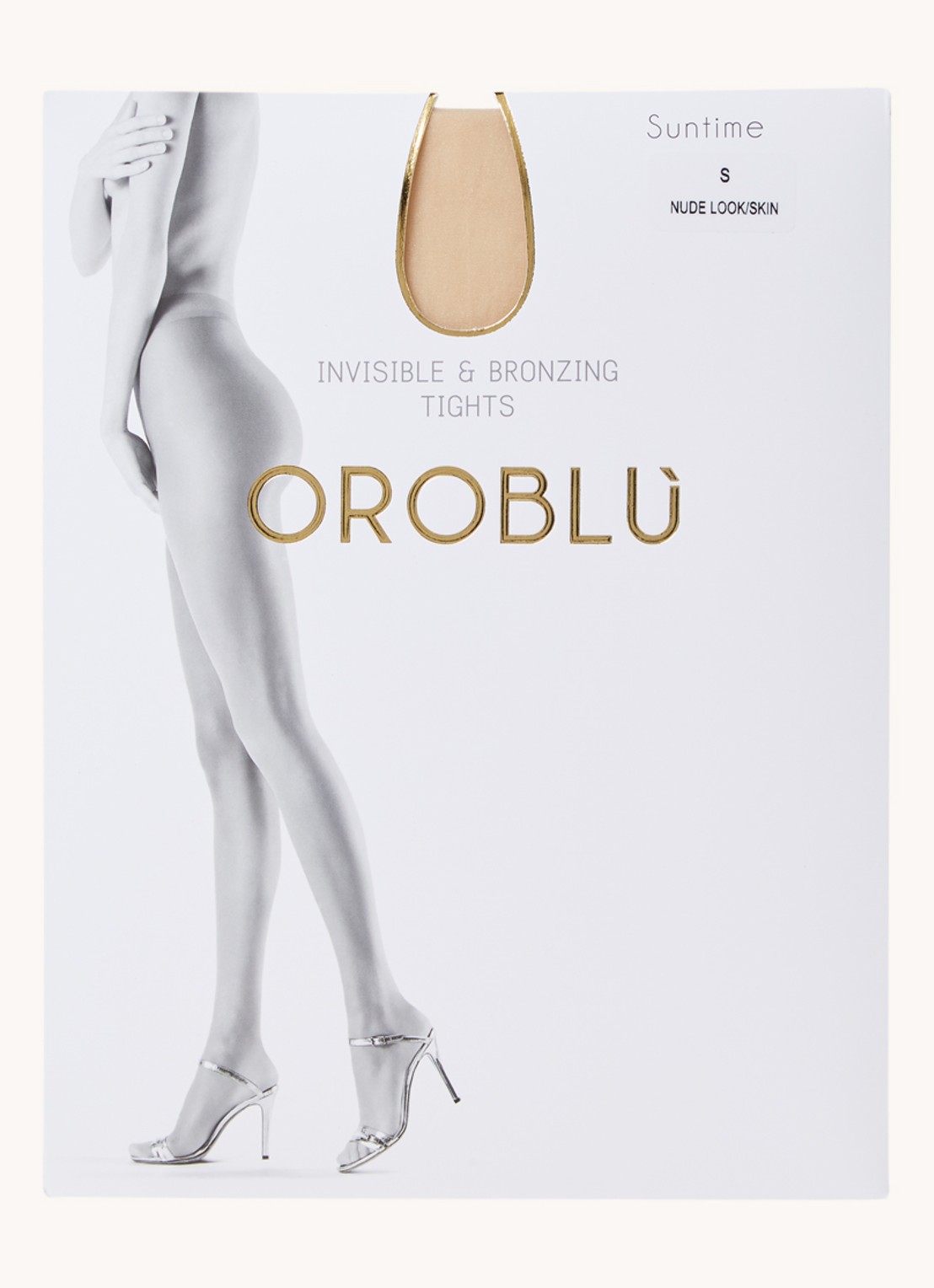 Oroblu Suntime panty in 15 denier - voorkant beige