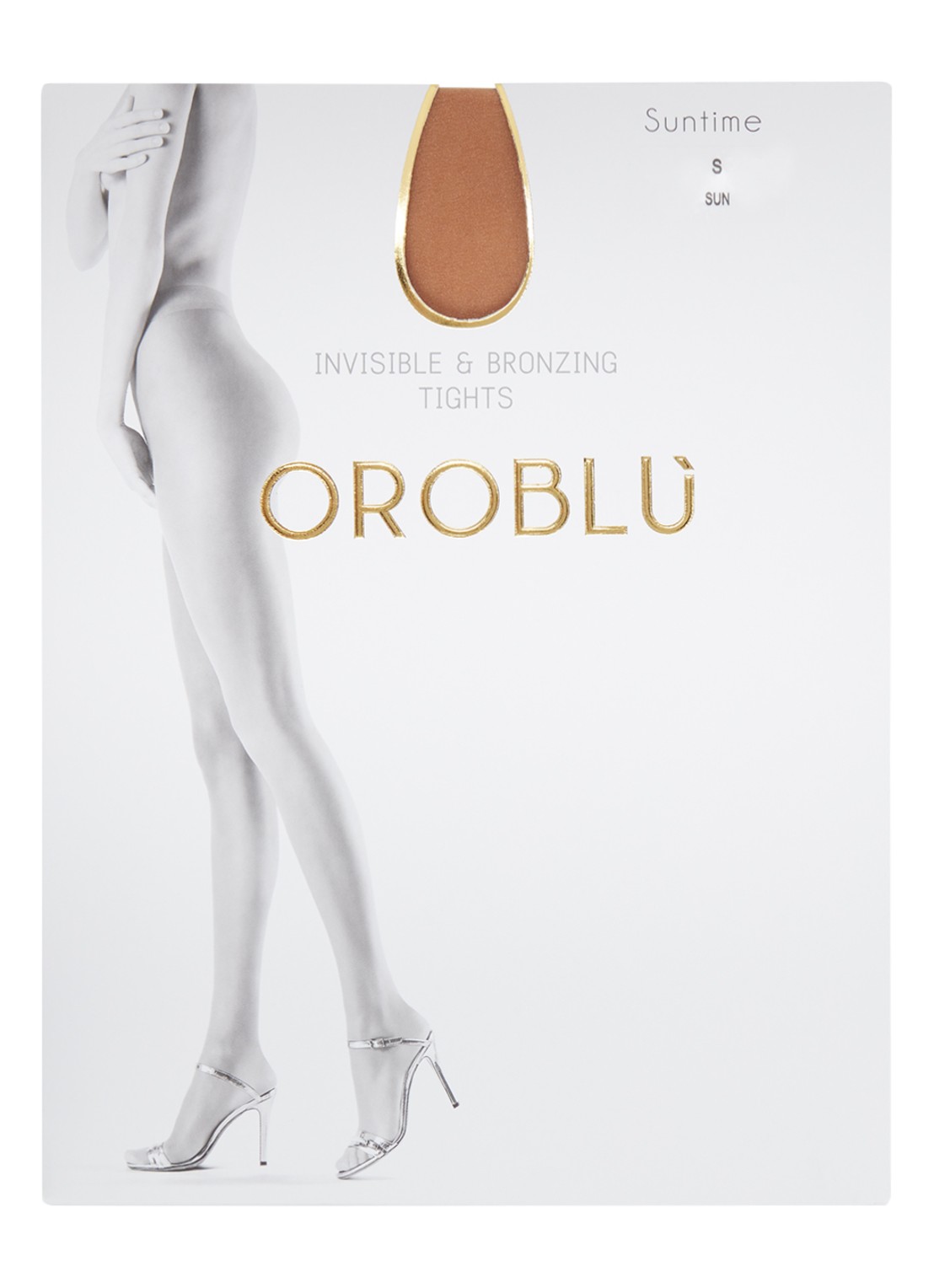 Oroblu Suntime panty in 15 denier - voorkant 2 donkerbeige