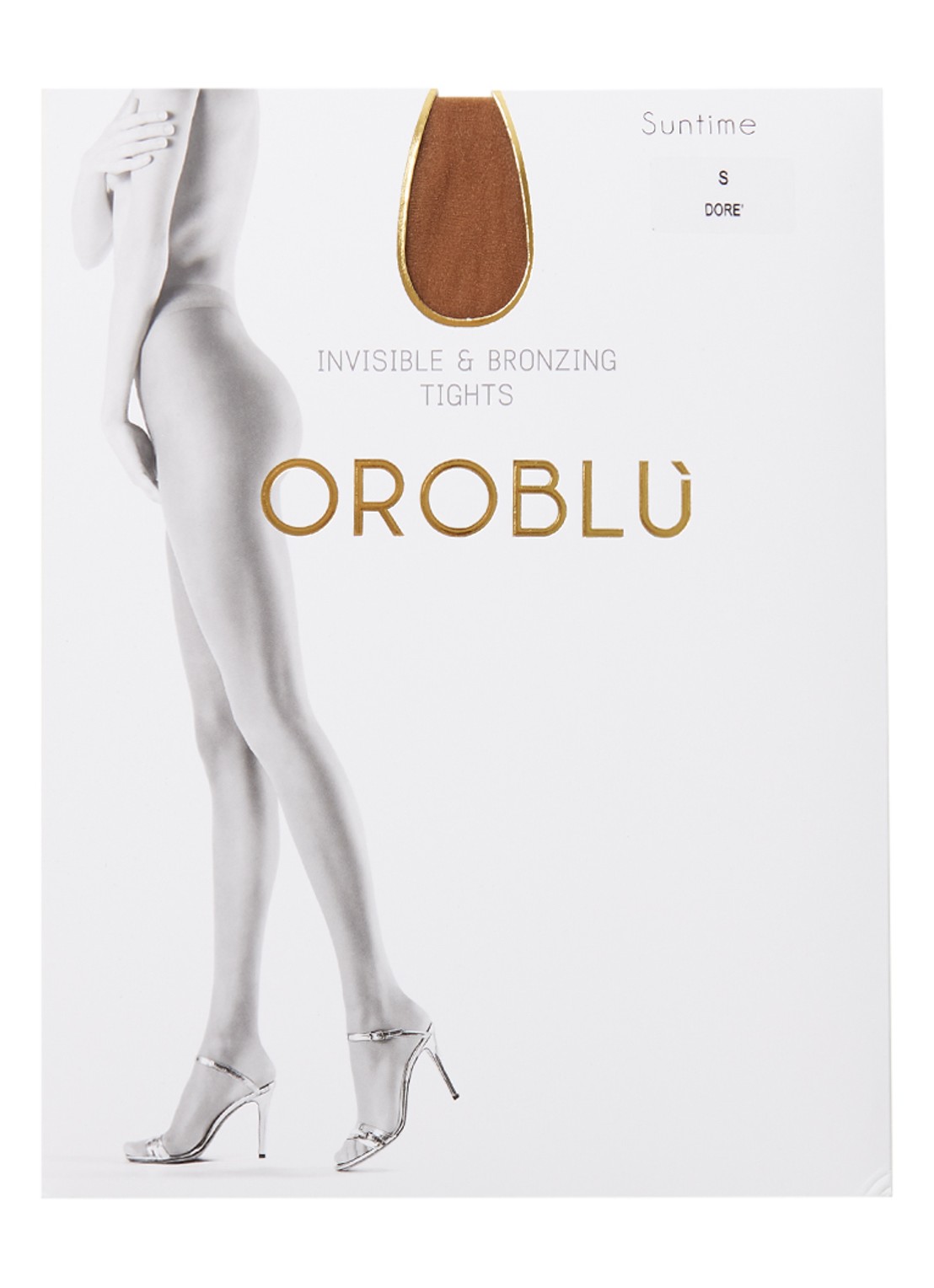 Oroblu Suntime panty in 15 denier - voorkant 2 hazelnootbruin