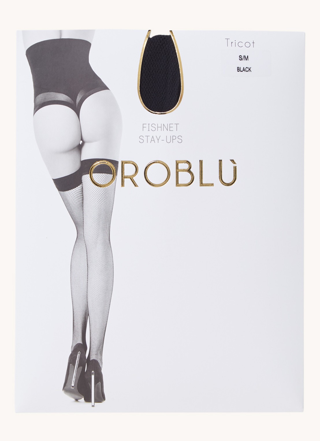 Oroblu Tricot net hold-ups - voorkant 2 zwart