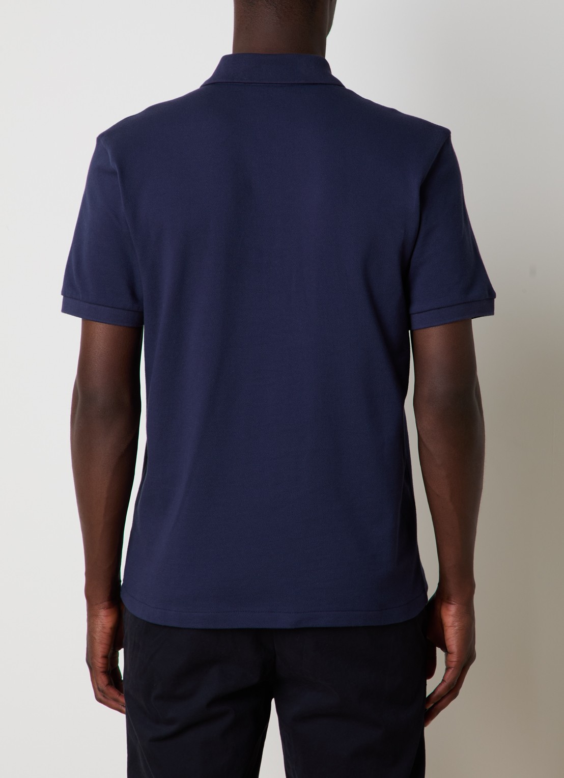 Oscar Jacobson Alex regular fit polo van piqué katoen - achterkant 3 donkerblauw