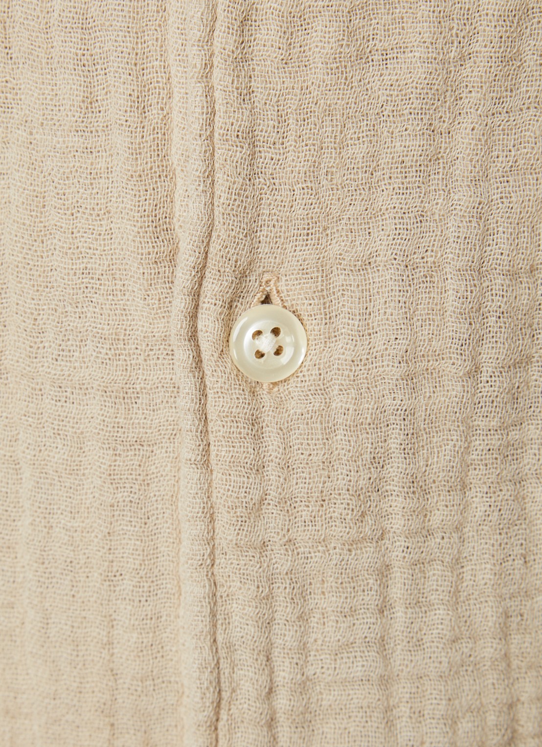 Oscar Jacobson City regular fit overhemd met structuur en borstzak - detail 6 khaki