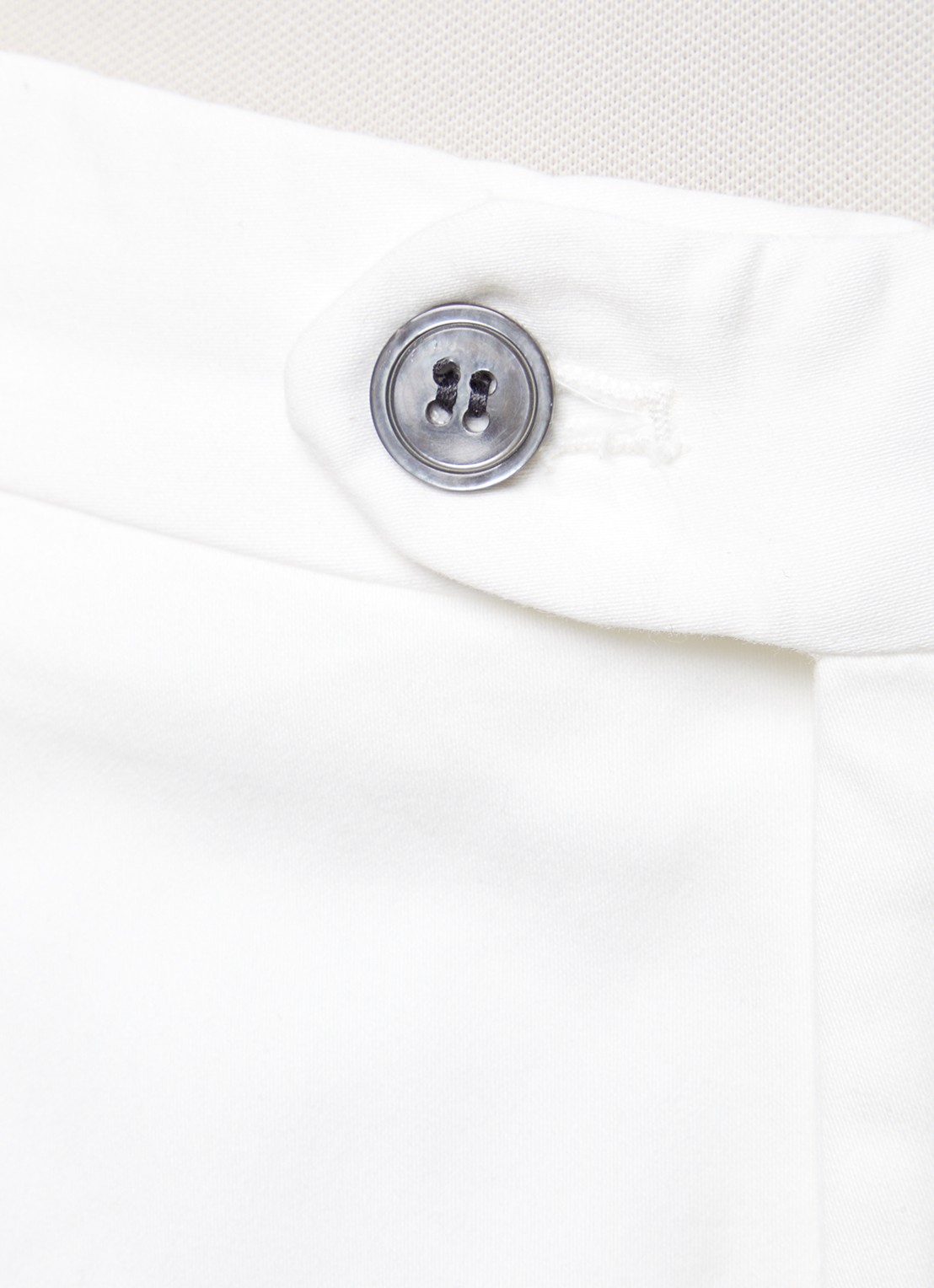 Oscar Jacobson Denz tapered fit chino met steekzakken - detail 5 gebroken wit