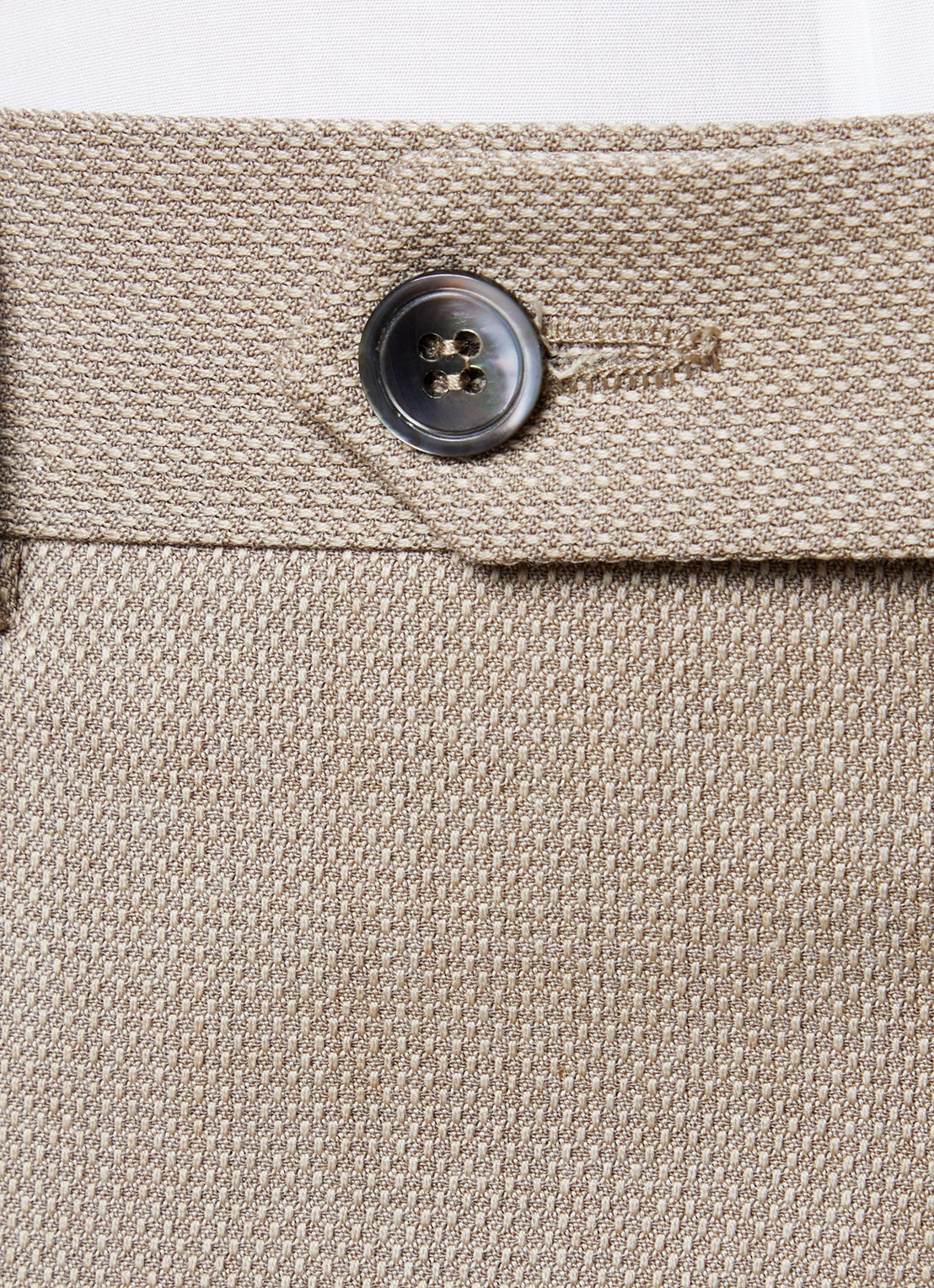 Oscar Jacobson Denz tapered fit chino met steekzakken - detail 5 zand