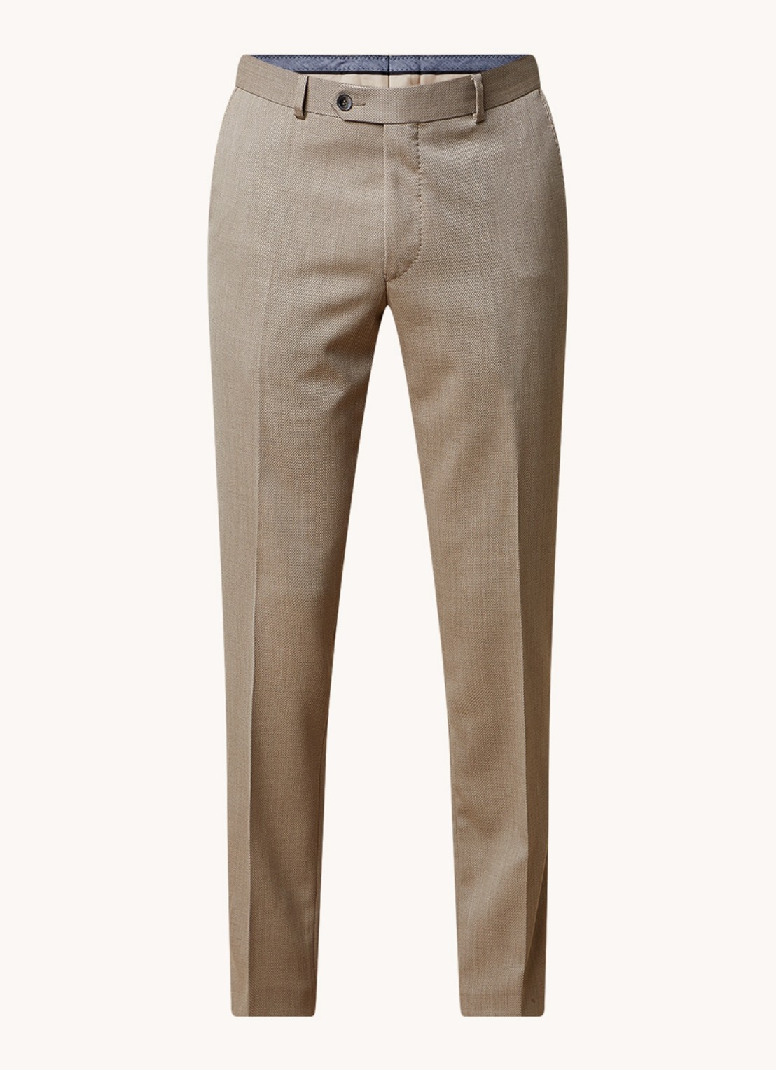 Oscar Jacobson Denz tapered fit chino met steekzakken - voorkant 6 zand
