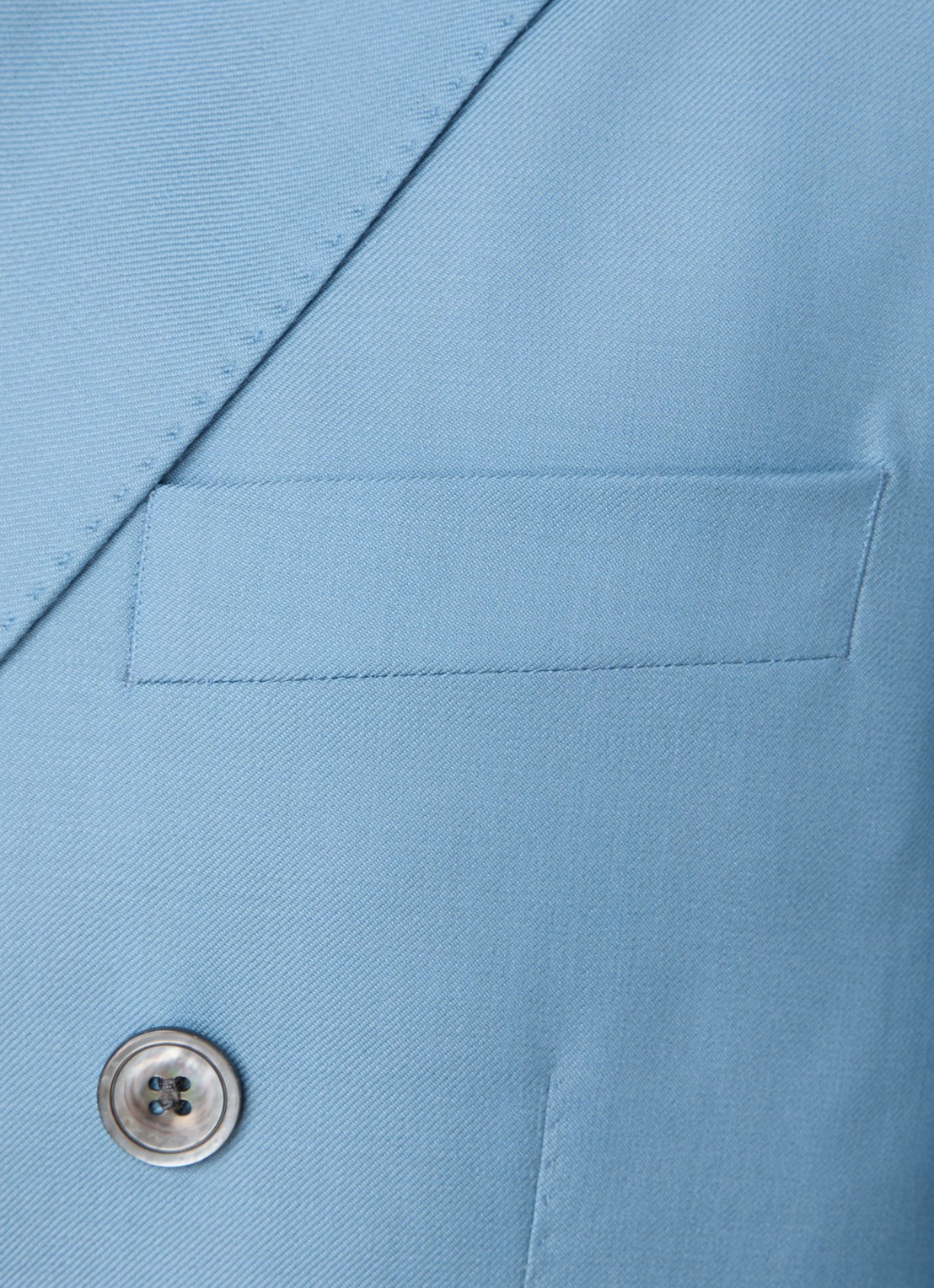 Oscar Jacobson Farris regular fit double-breasted colbert van wol met klepzakken - detail 8 lichtblauw