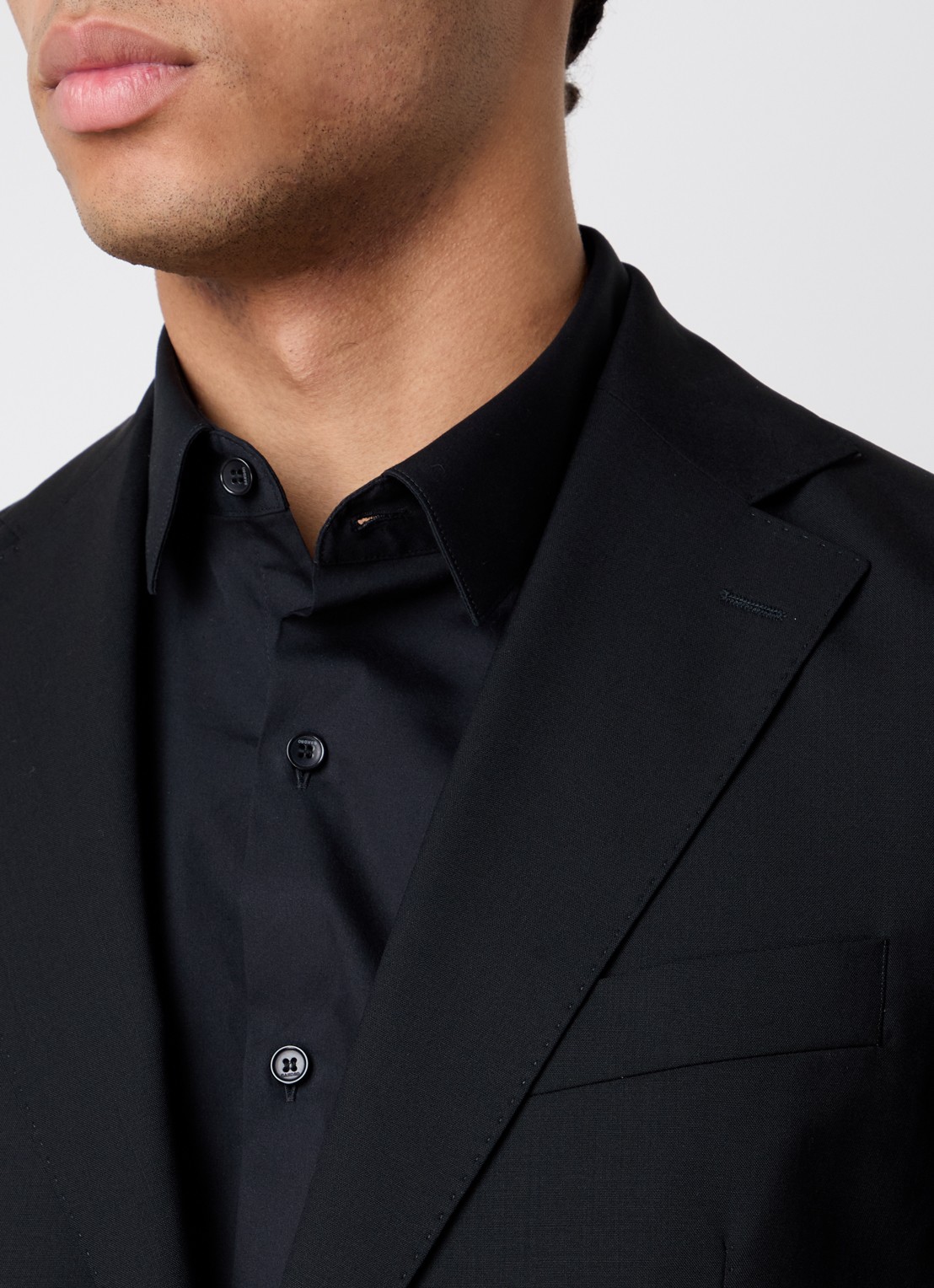 Oscar Jacobson Fogerty regular fit colbert met klepzakken - detail 7 zwart