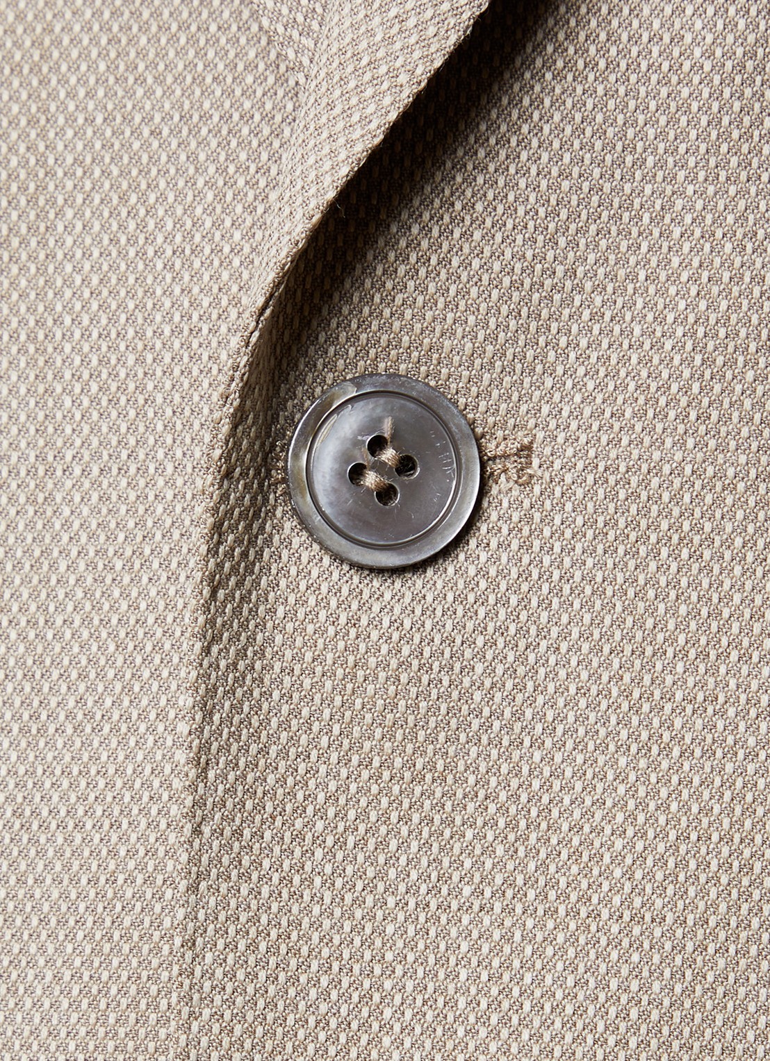 Oscar Jacobson Fogerty regular fit colbert met microdessin  - detail 5 beige