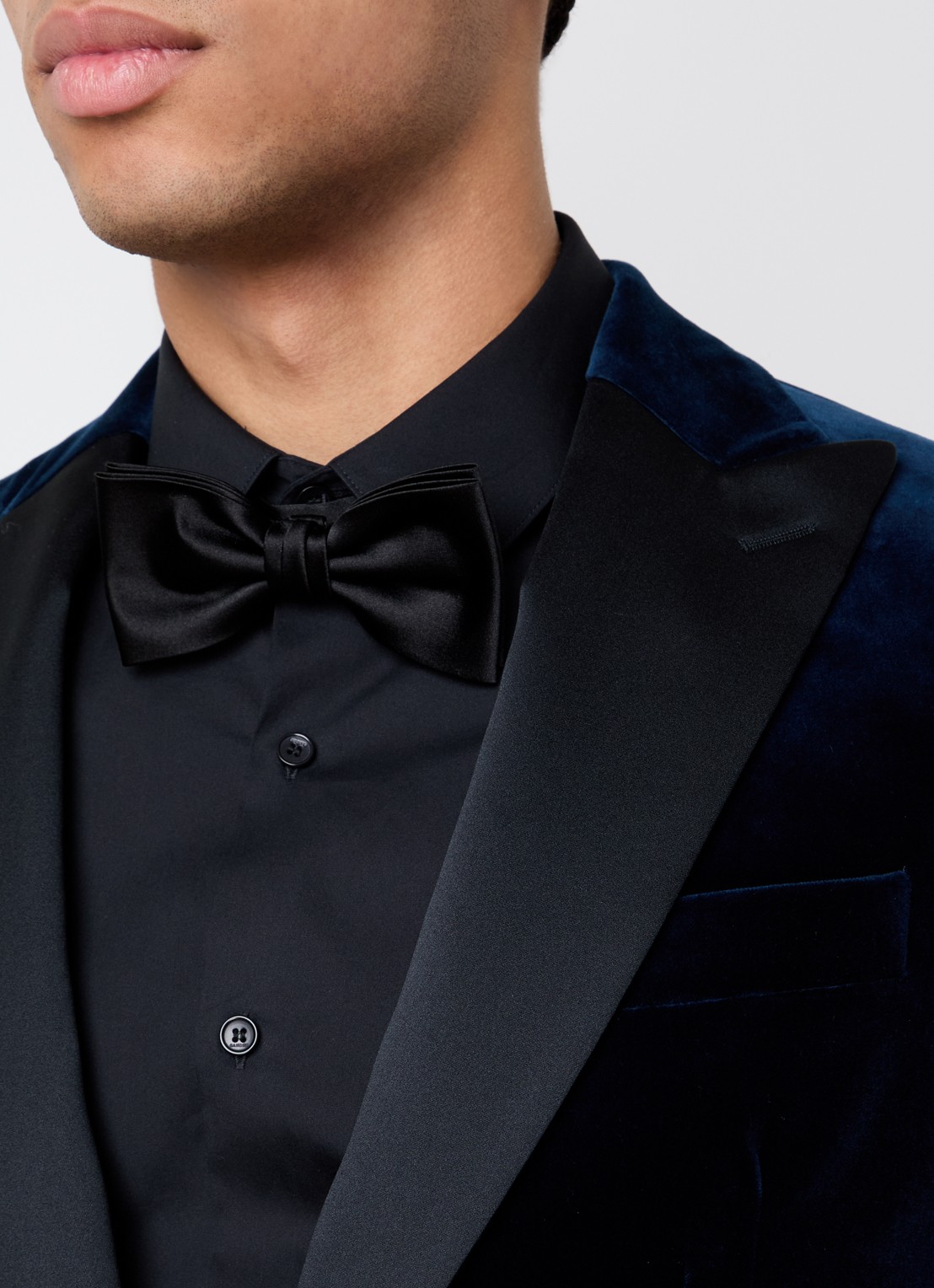 Oscar Jacobson Frampton regular fit colbert in wolblend met klepzakken - detail 4 donkerblauw