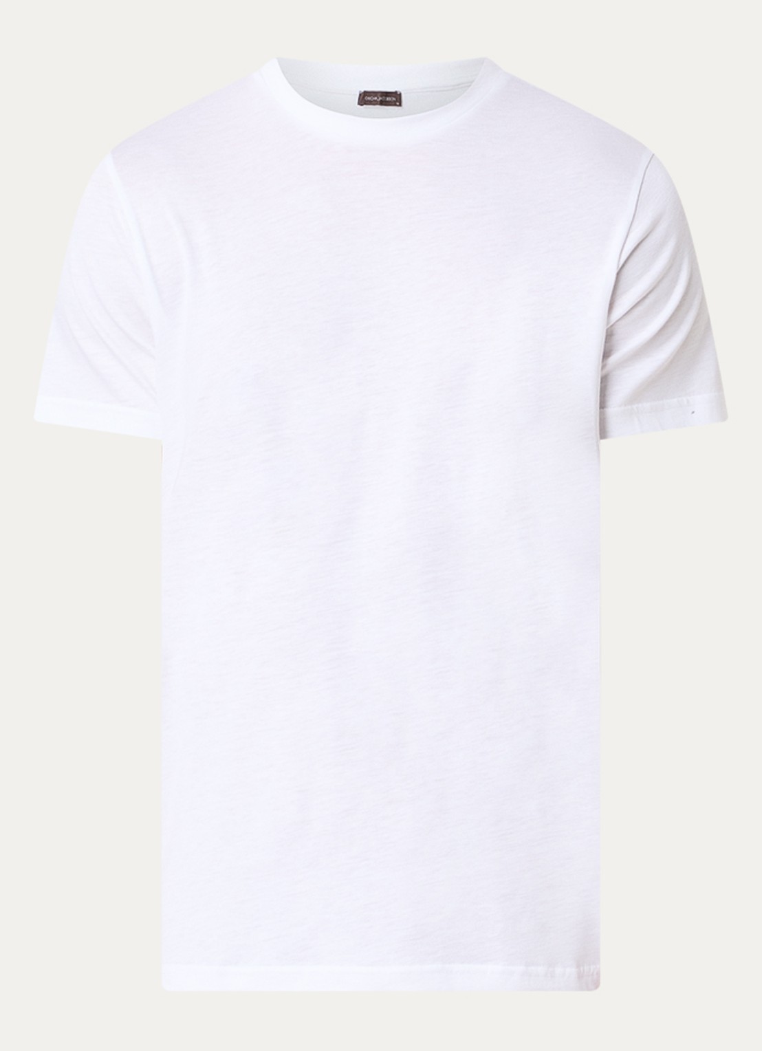 Oscar Jacobson Kim T-shirt  - voorkant 3 wit