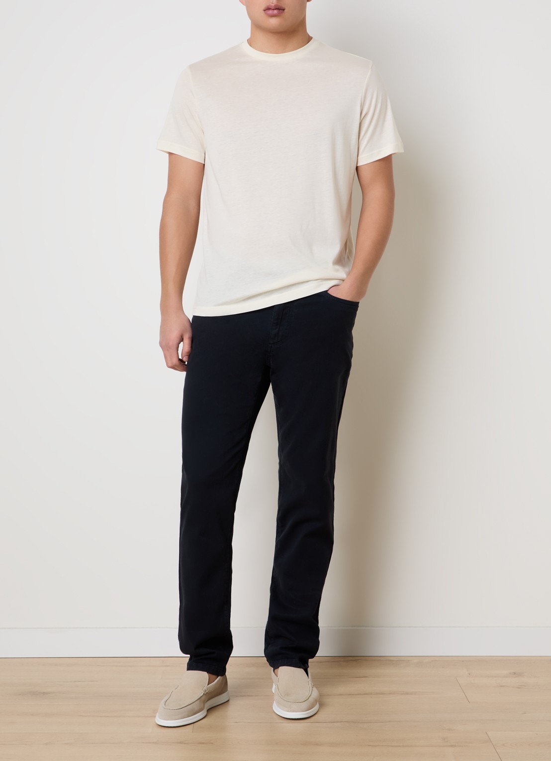 Oscar Jacobson Kim T-shirt  - voorkant 3 vanillegeel