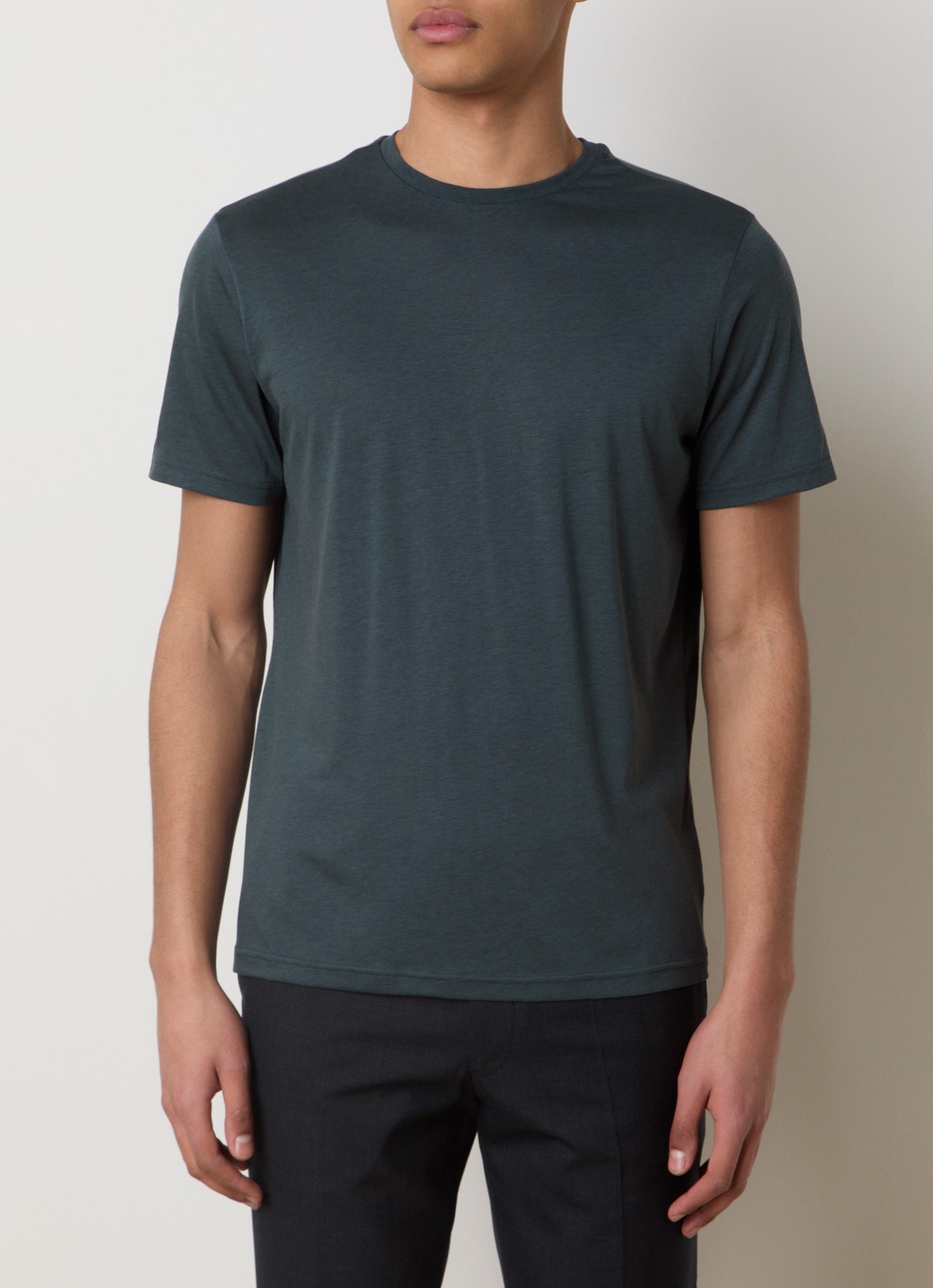 Oscar Jacobson Kim T-shirt  - detail 4 groen