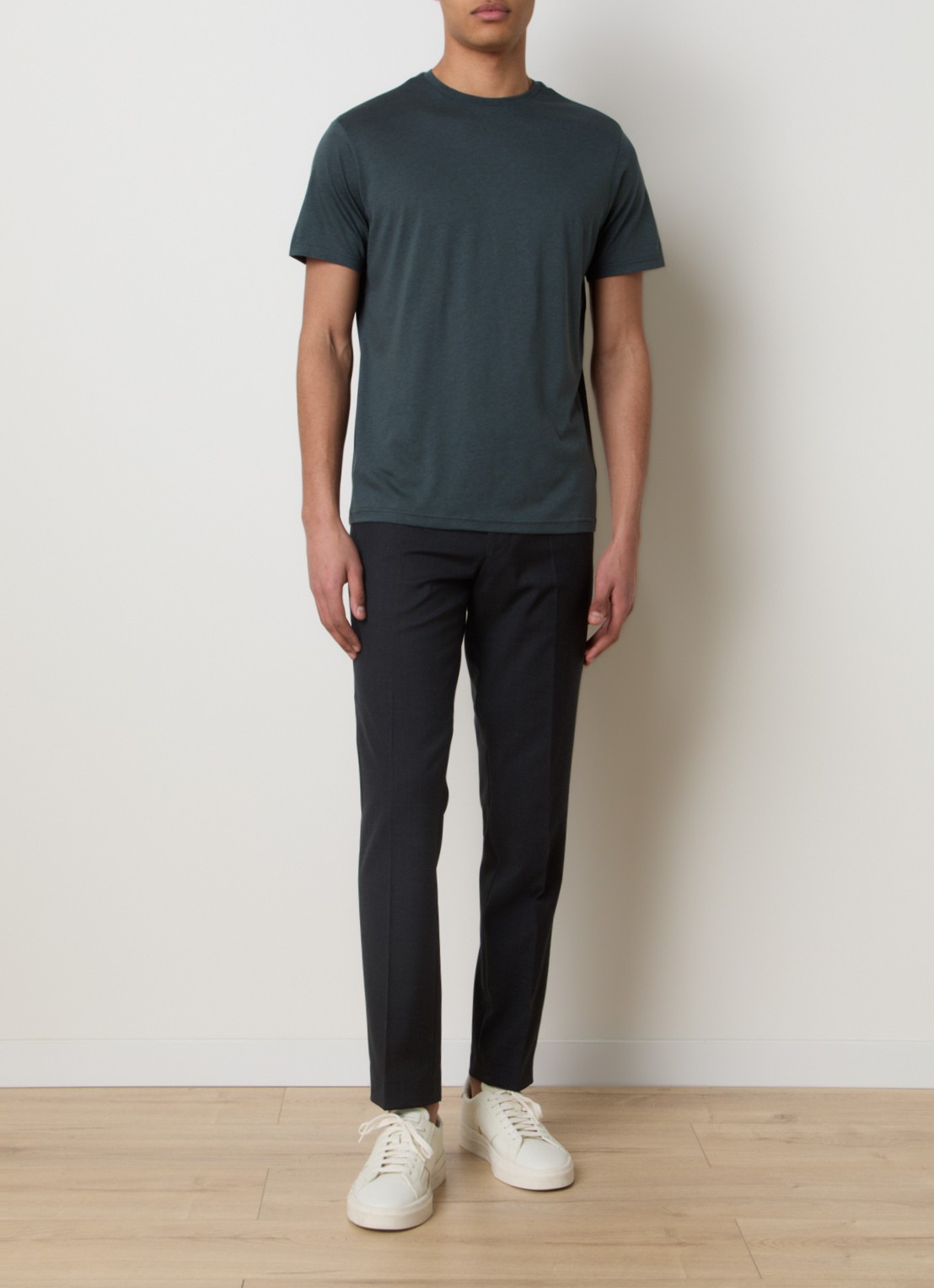 Oscar Jacobson Kim T-shirt  - voorkant 2 groen