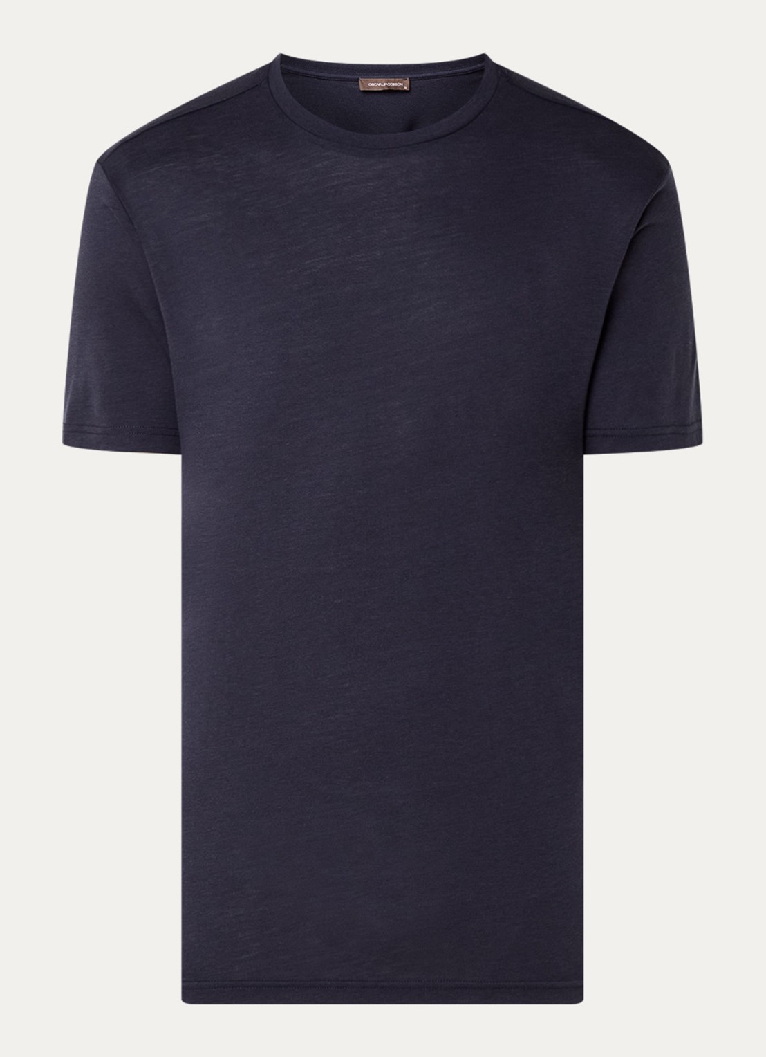 Oscar Jacobson Kim T-shirt  - voorkant 3 donkerblauw