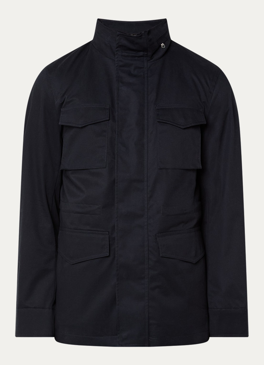 Oscar Jacobson M-65 jack met klepzakken - voorkant donkerblauw