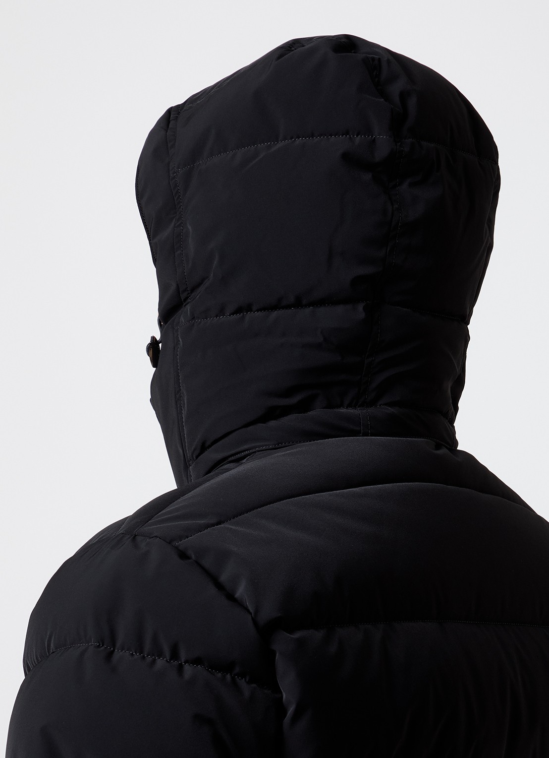 Oscar Jacobson Puffer jack met afneembare capuchon - detail 4 zwart