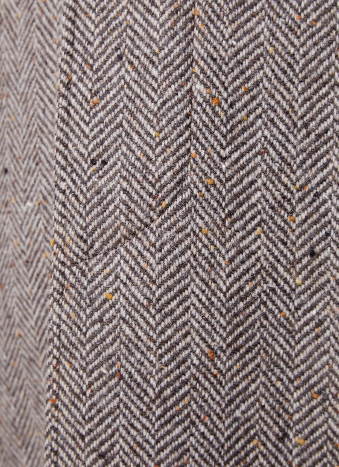 Oscar Jacobson Raglan mantel in wolblend met steekzaken - detail 3 bruin
