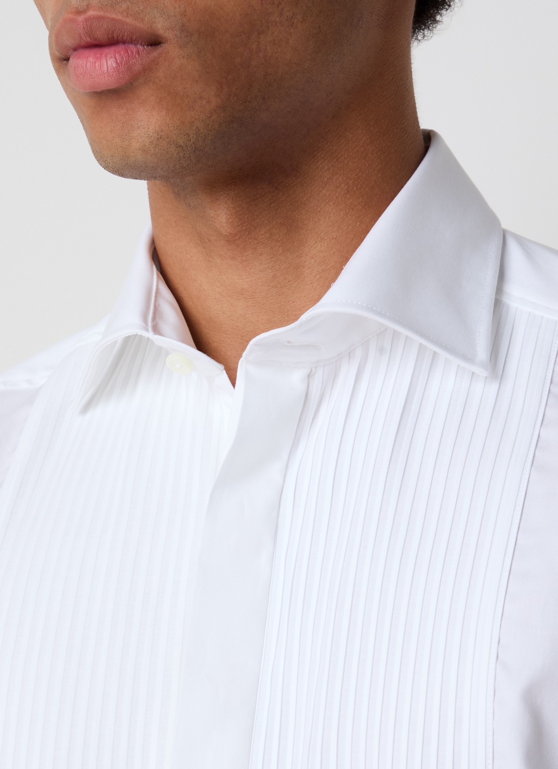 Oscar Jacobson Regular fit overhemd met structuur - detail 3 gebroken wit