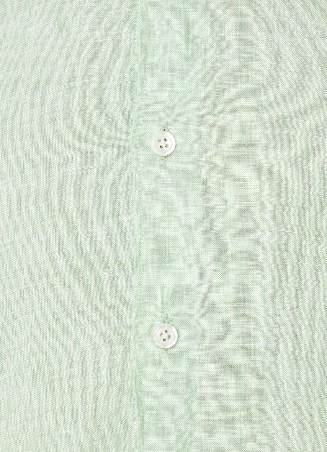 Oscar Jacobson Regular fit overhemd van linnen met button down-kraag - detail 4 lichtgroen