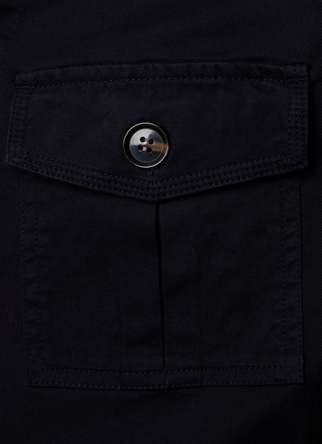 Oscar Jacobson Safari jack met opgestikte zakken  - detail 3 donkerblauw