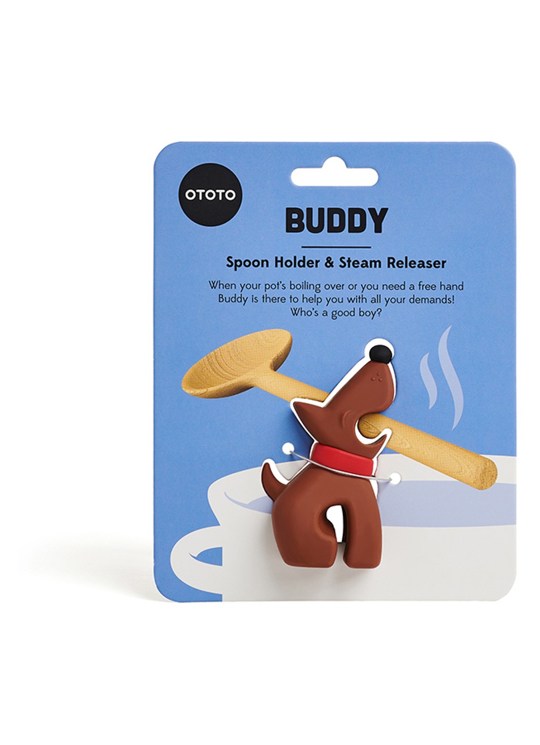 Ototo Buddy lepelhouder - detail 4 bruin