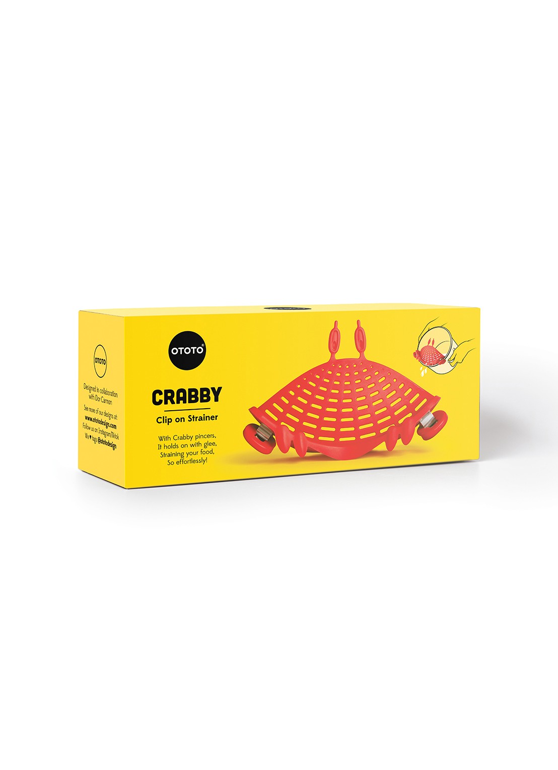 Ototo Crabby vergiet  - voorkant 2 rood